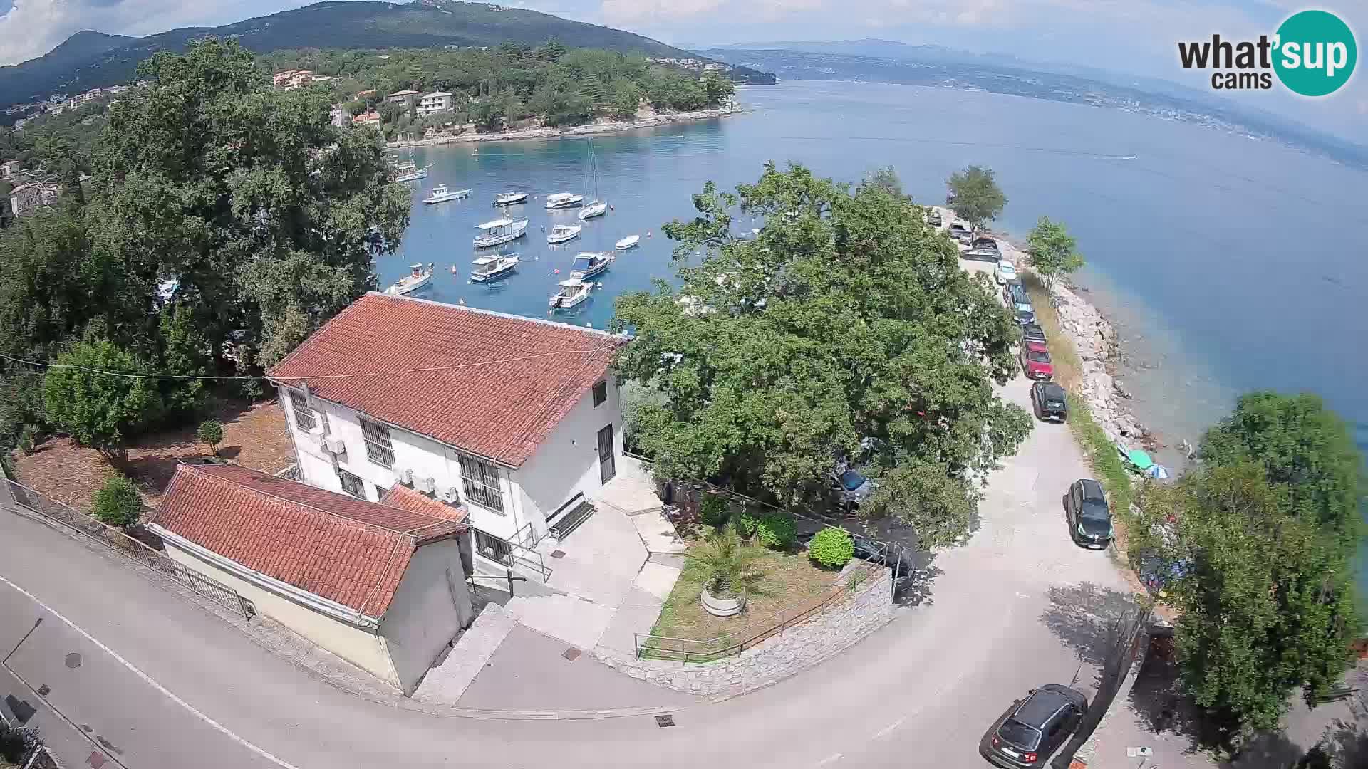Webcam puerto de Ika – Vista en directo y luces de Opatija