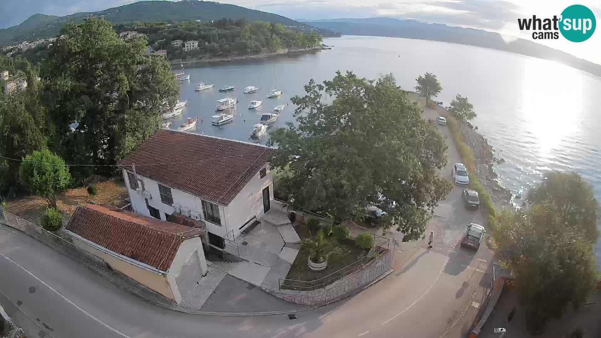 Webcam porto Ika – Vista LIVE sul porto e le luci di Opatija