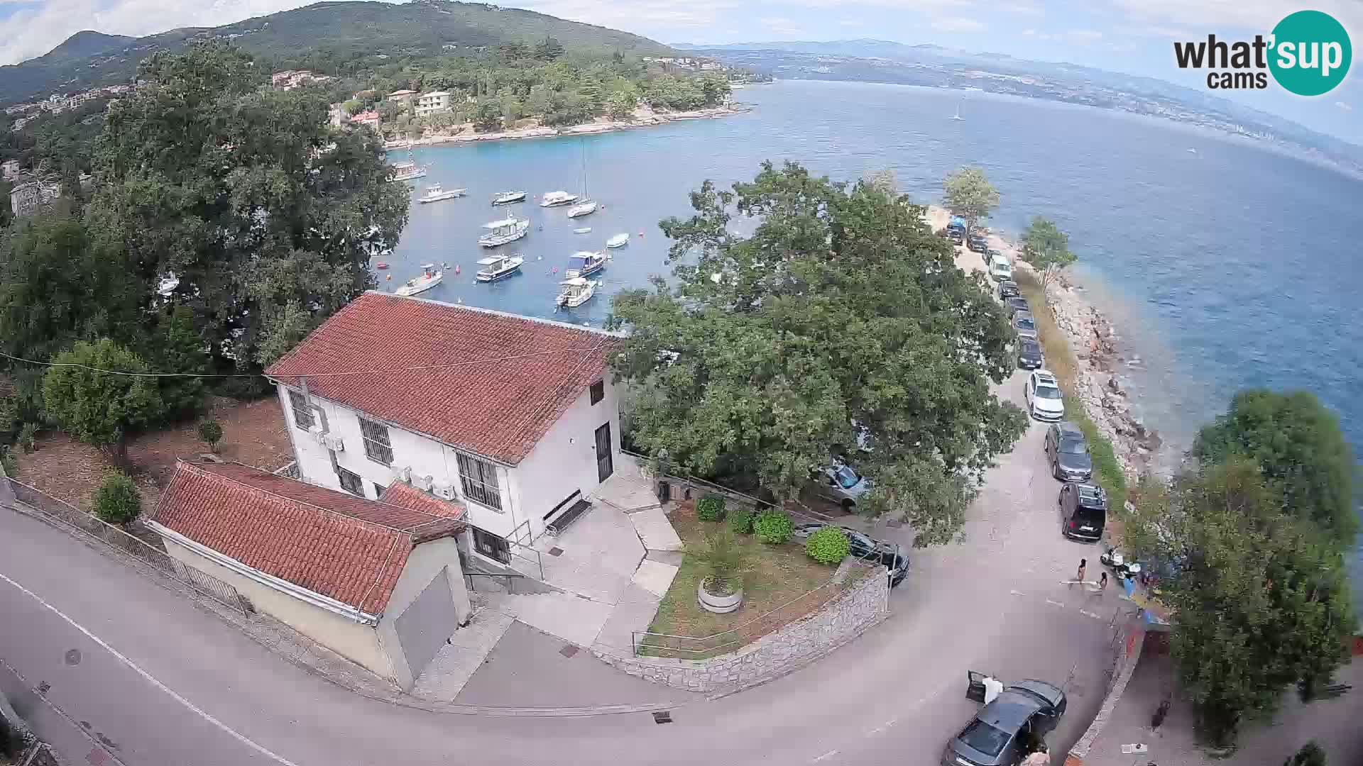 Webcam puerto de Ika – Vista en directo y luces de Opatija