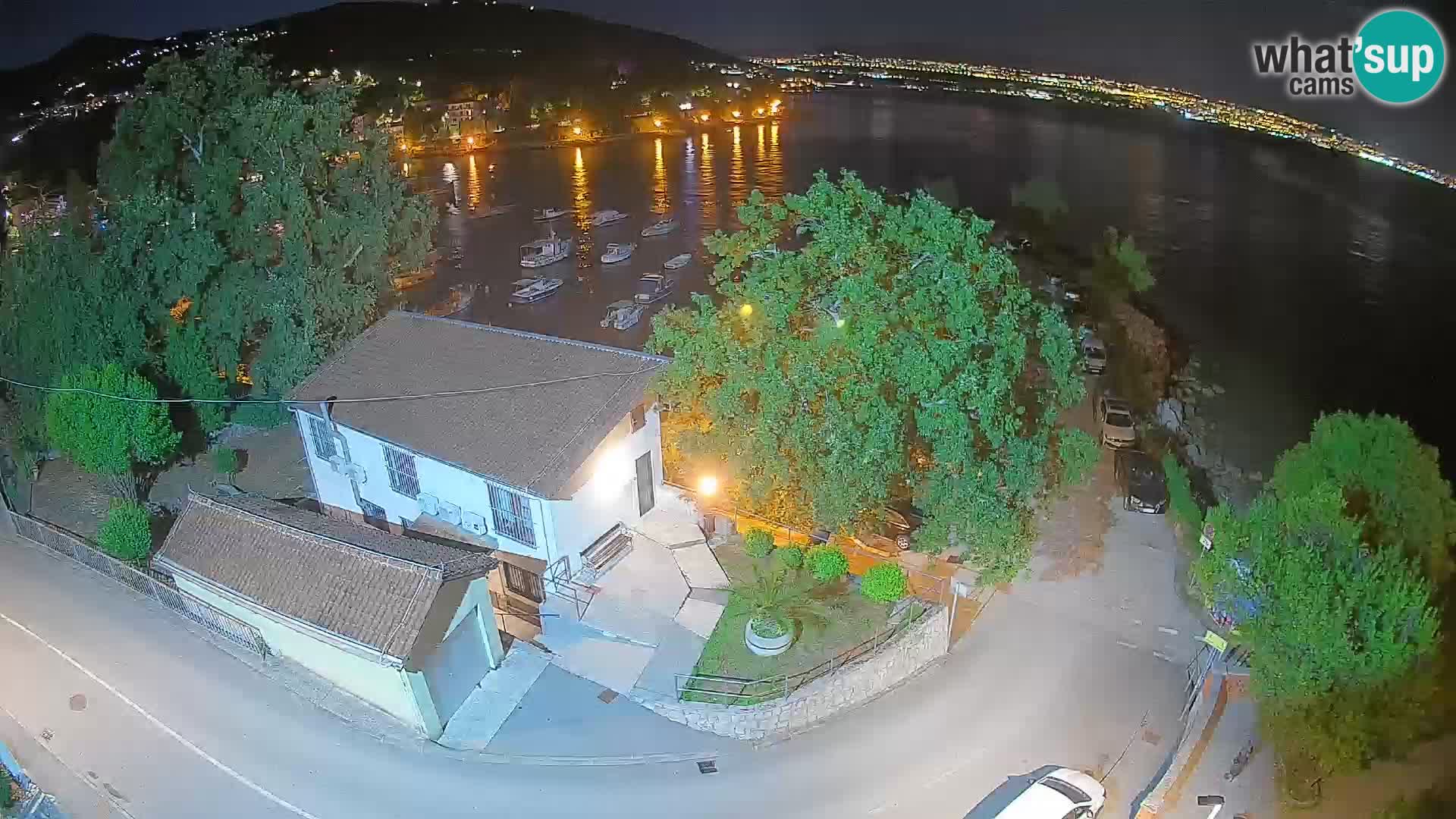 Webcam puerto de Ika – Vista en directo y luces de Opatija