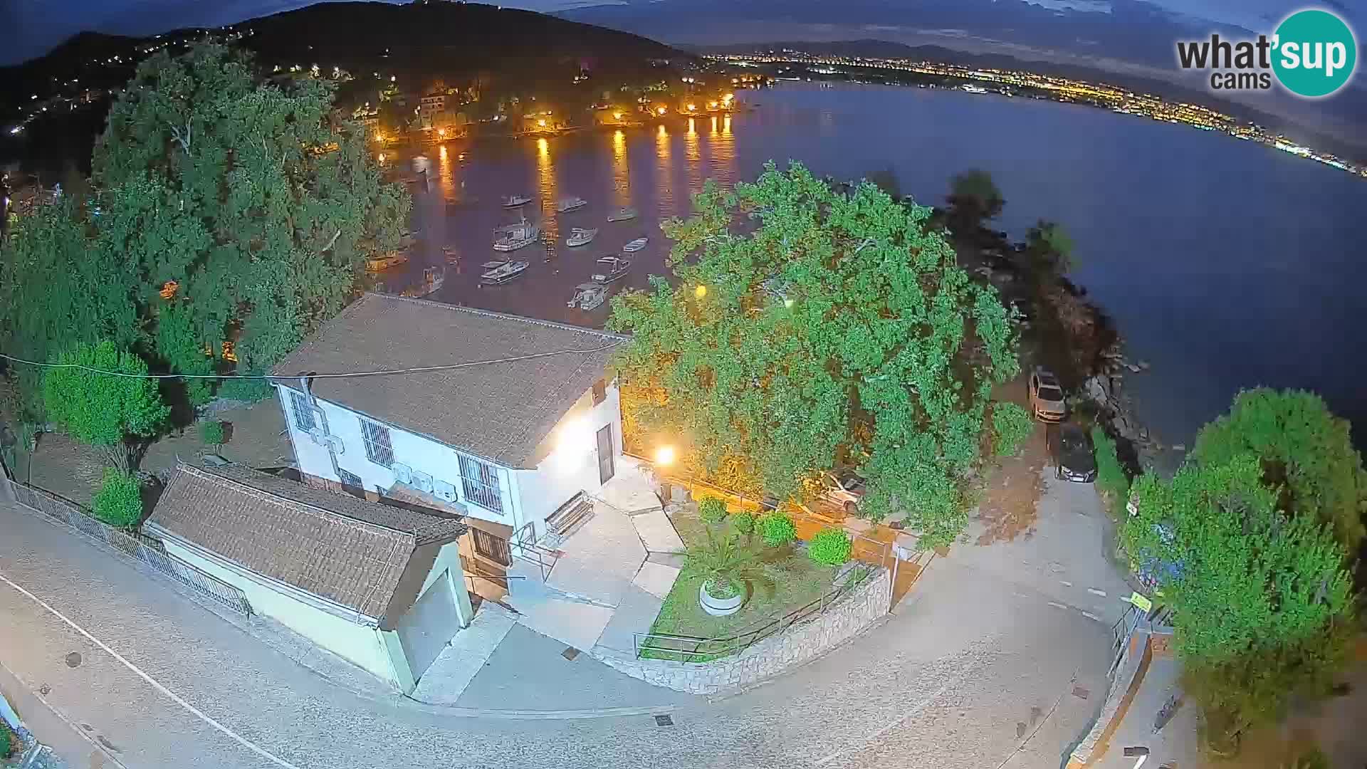Webcam porto Ika – Vista LIVE sul porto e le luci di Opatija