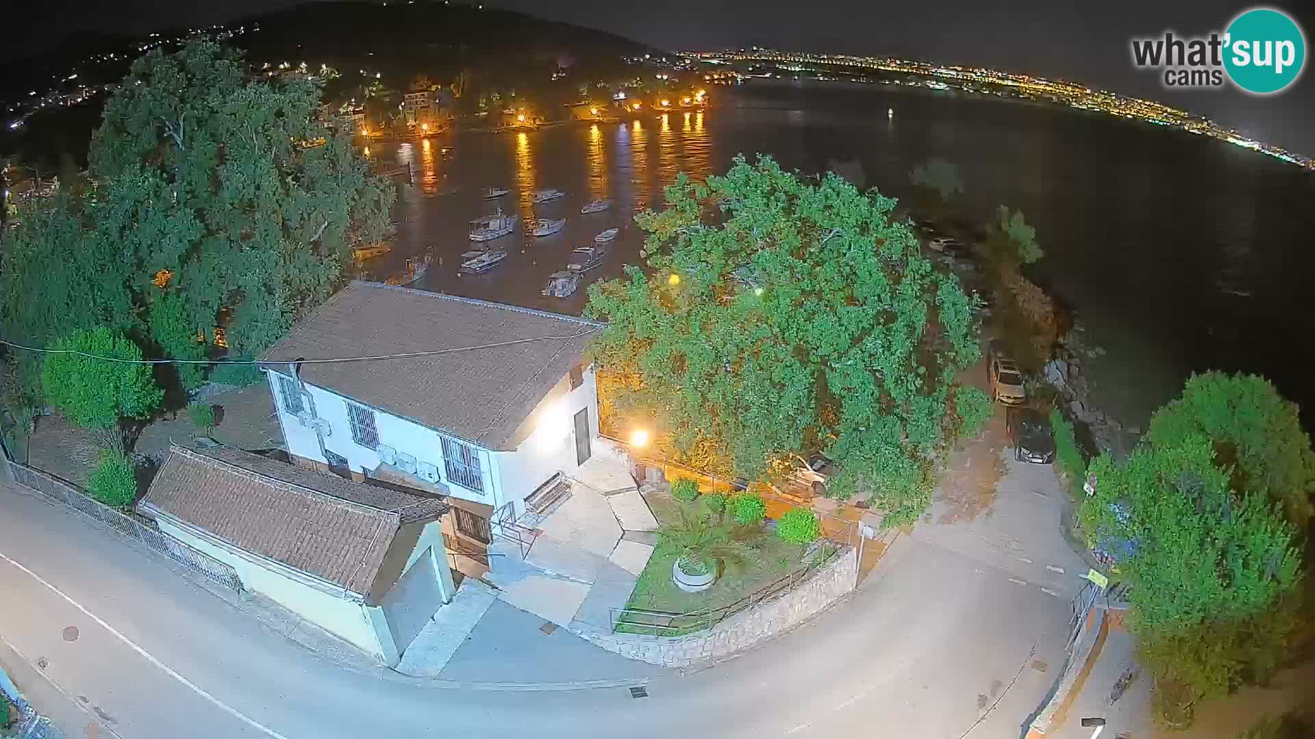 Webcam porto Ika – Vista LIVE sul porto e le luci di Opatija