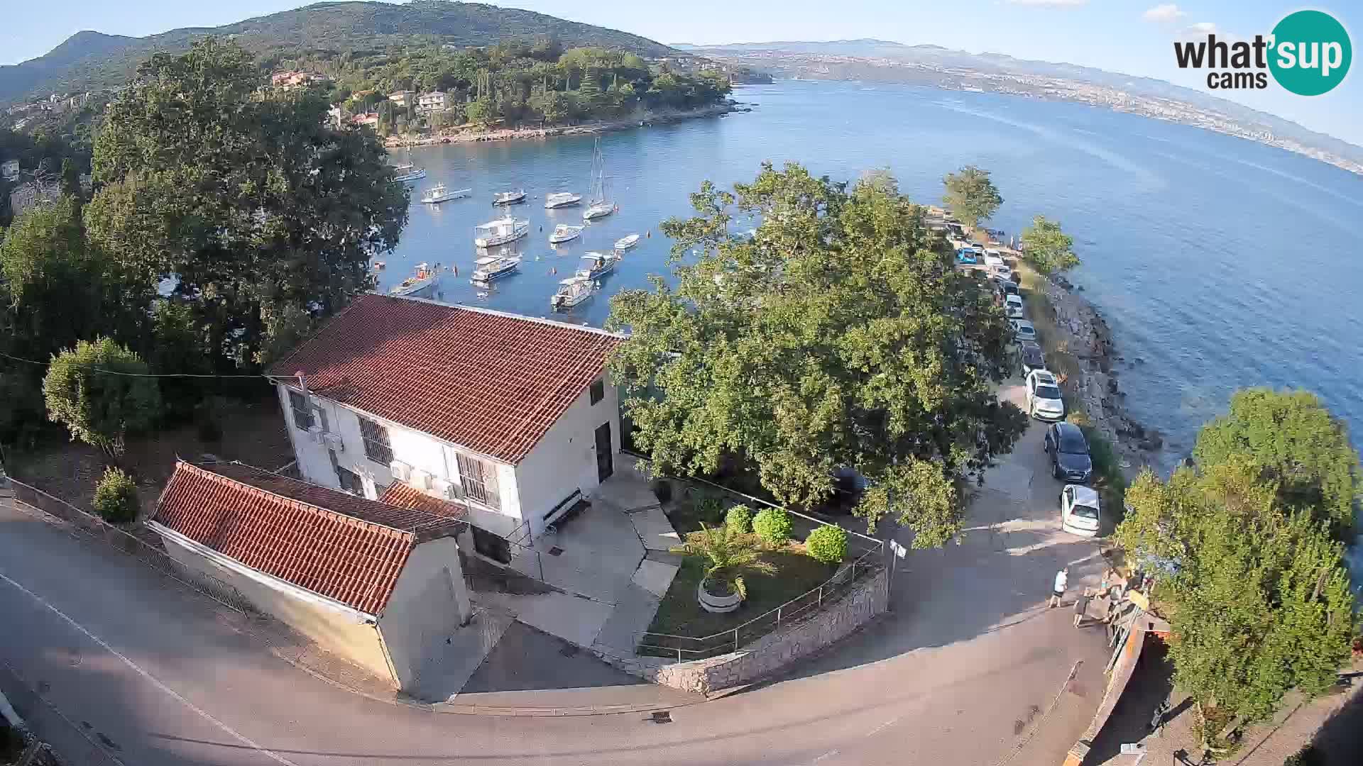 Webcam puerto de Ika – Vista en directo y luces de Opatija