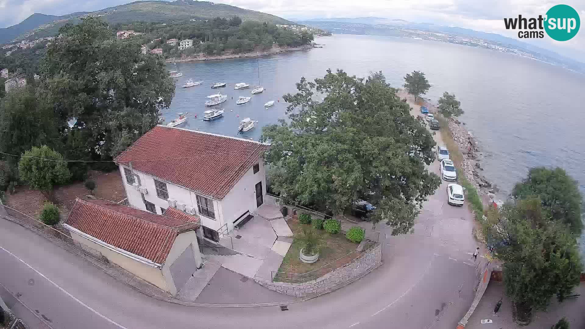 Webcam port d’Ika – Vue en direct et lumières d’Opatija