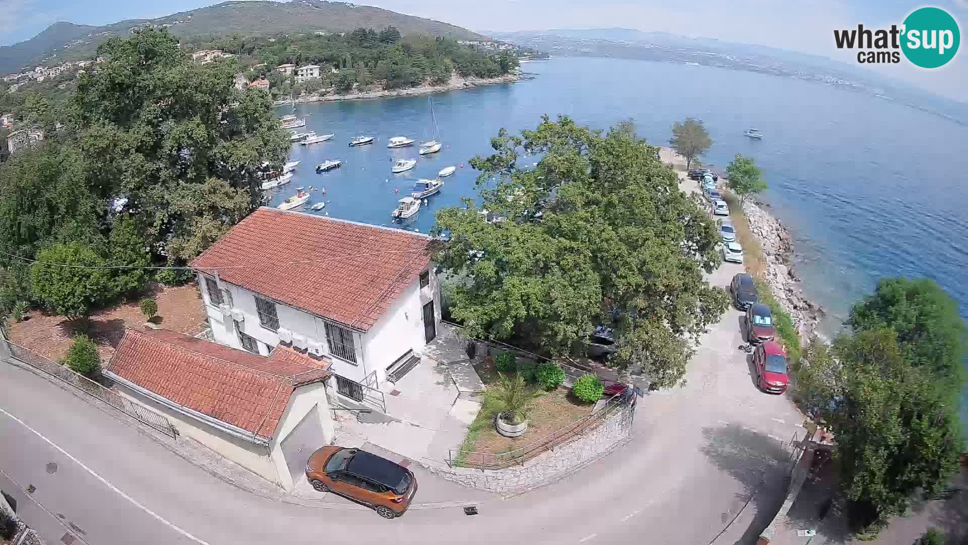 Webcam puerto de Ika – Vista en directo y luces de Opatija