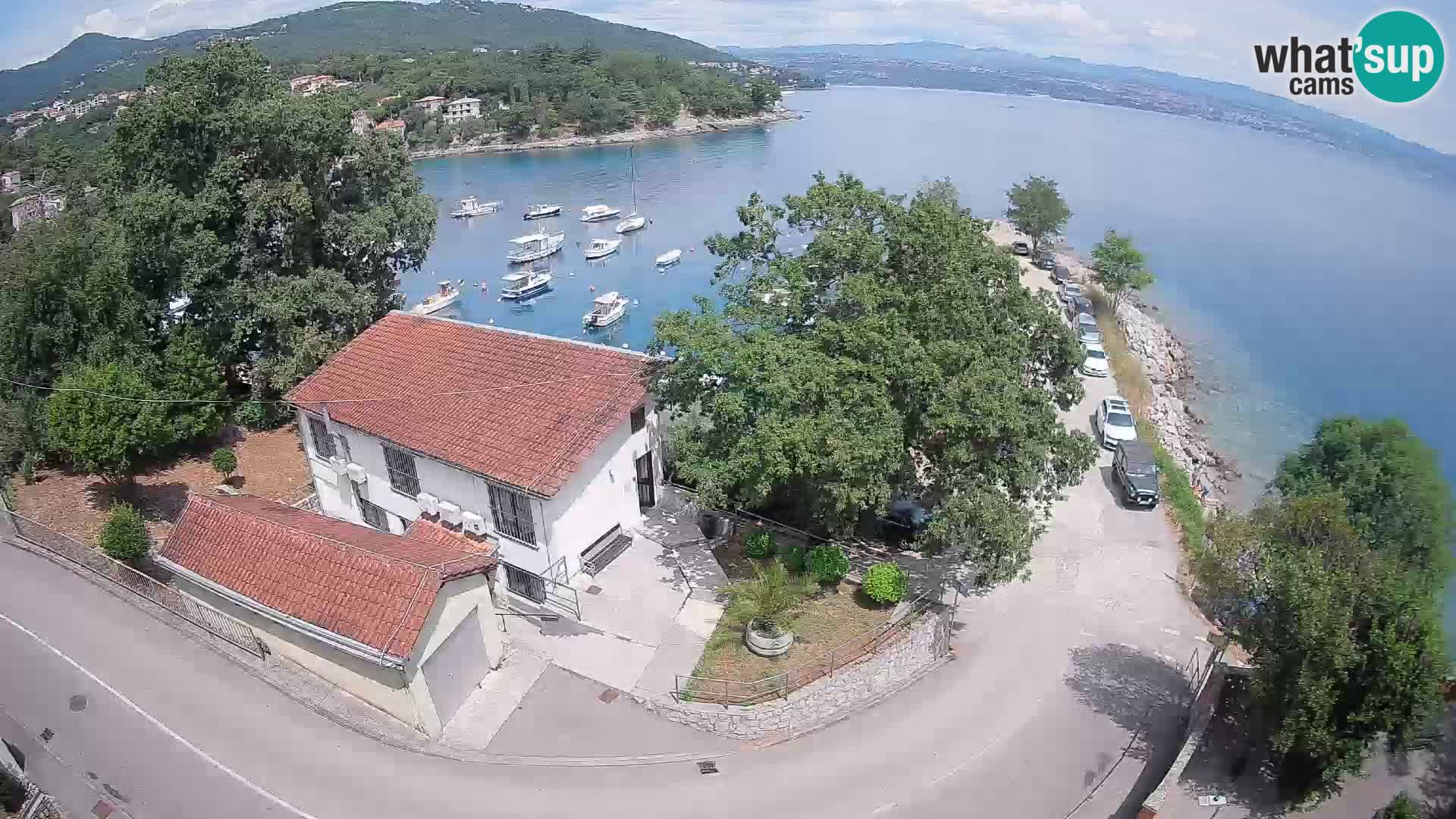 Webcam porto Ika – Vista LIVE sul porto e le luci di Opatija