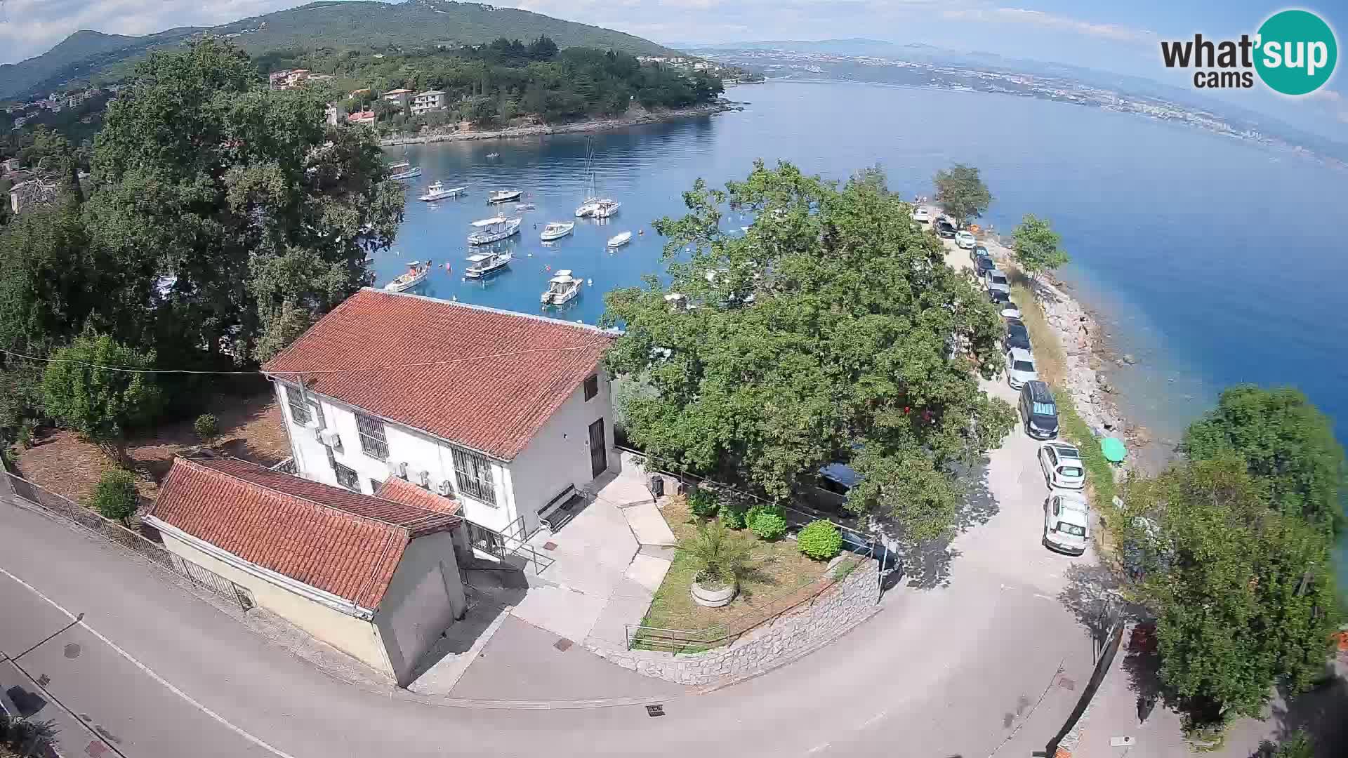 Webcam puerto de Ika – Vista en directo y luces de Opatija