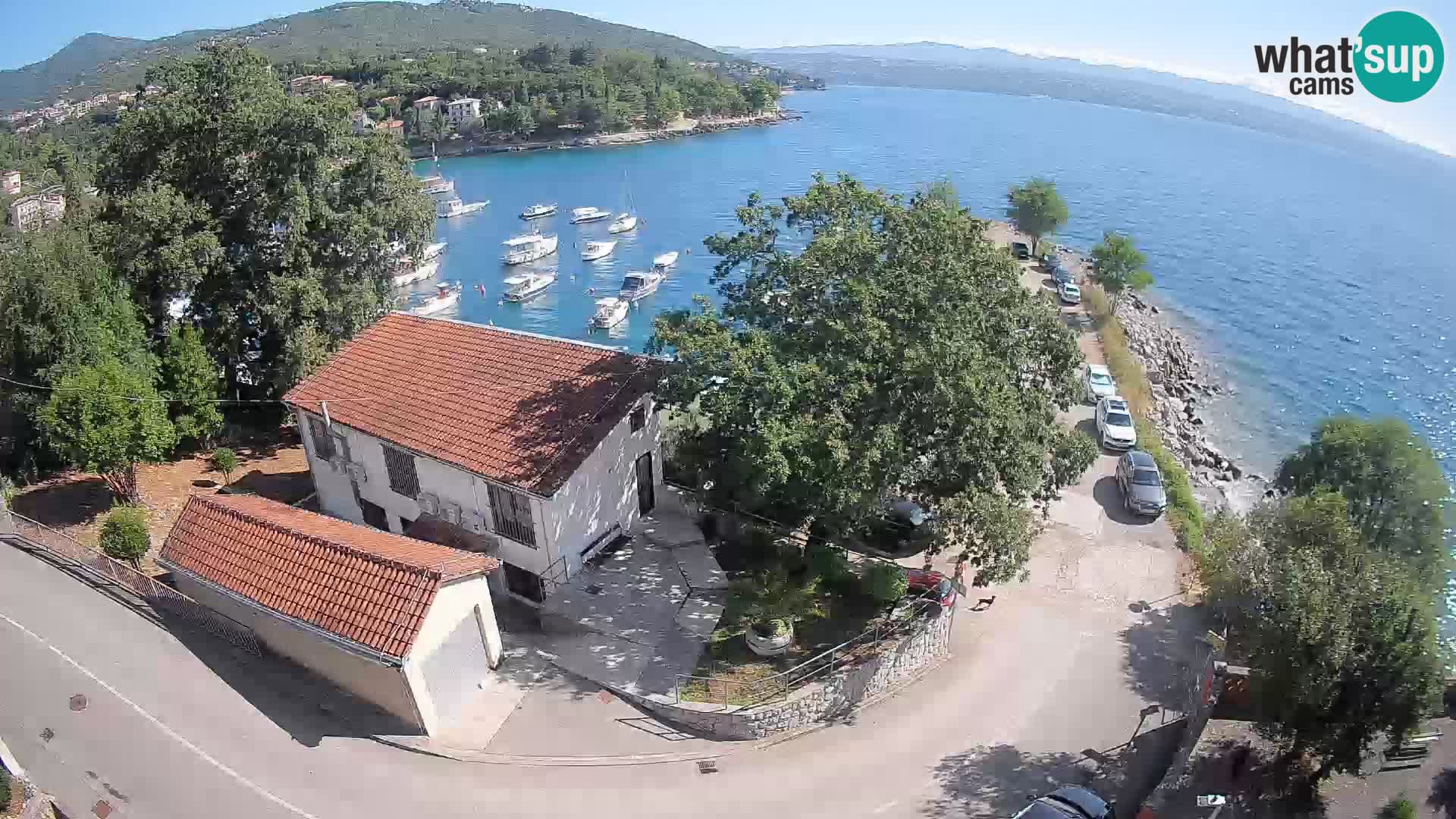 Webcam puerto de Ika – Vista en directo y luces de Opatija