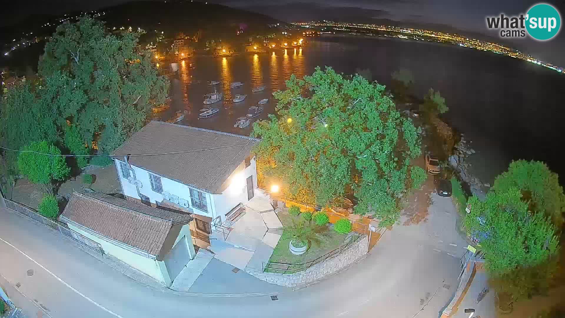 Webcam porto Ika – Vista LIVE sul porto e le luci di Opatija