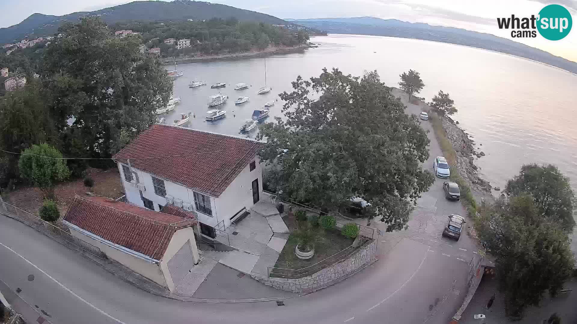 Webcam puerto de Ika – Vista en directo y luces de Opatija