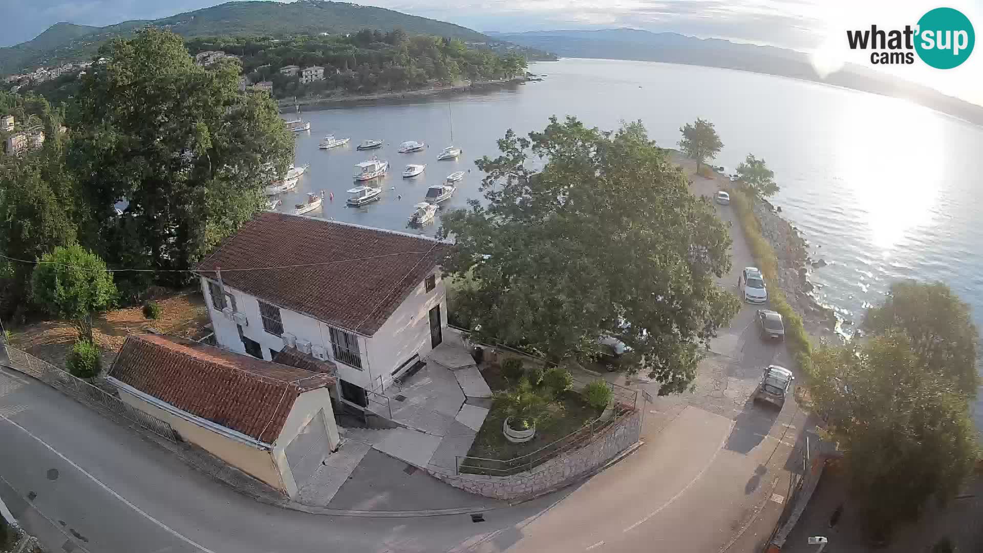 Webcam porto Ika – Vista LIVE sul porto e le luci di Opatija