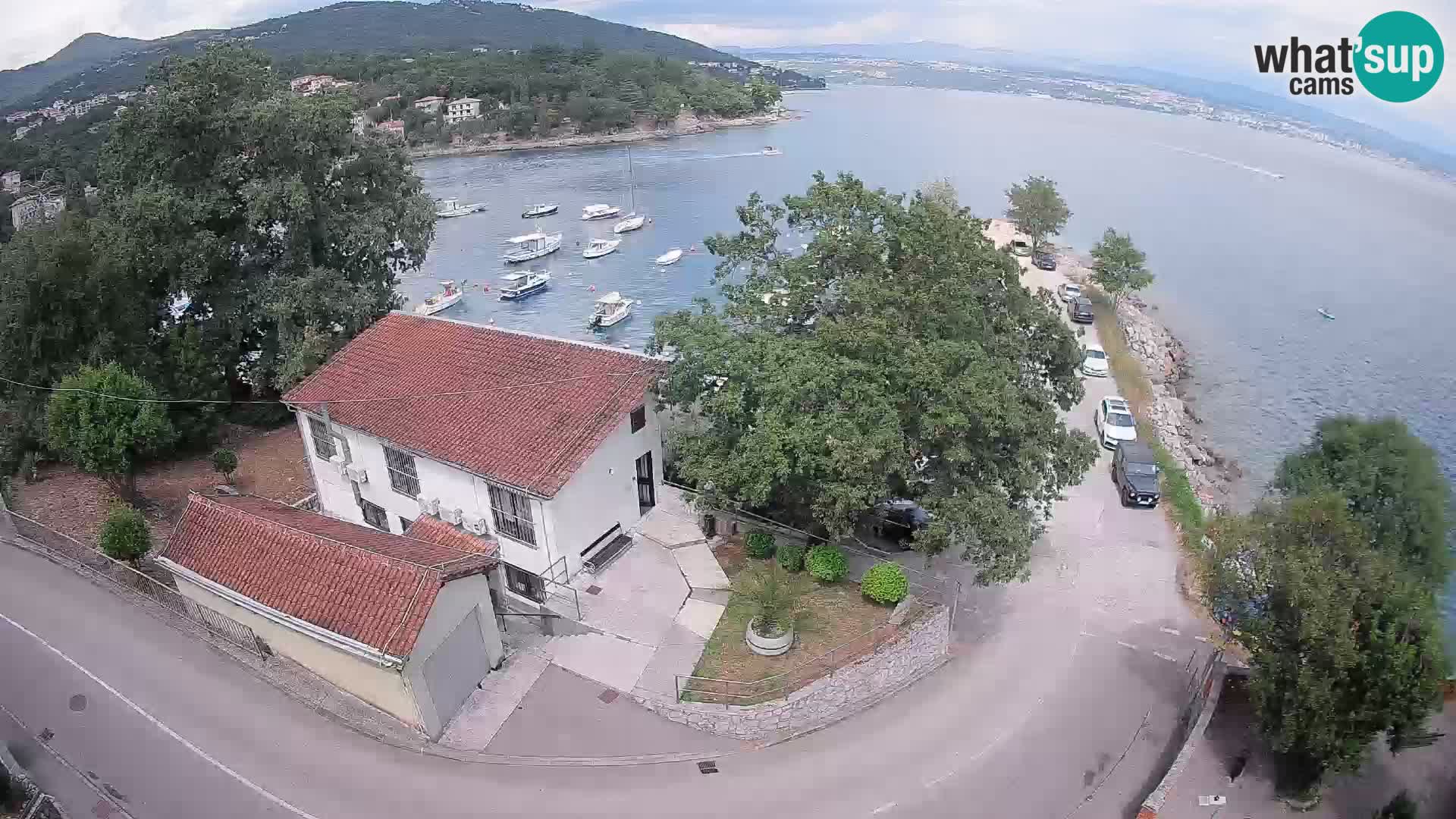 Webcam porto Ika – Vista LIVE sul porto e le luci di Opatija