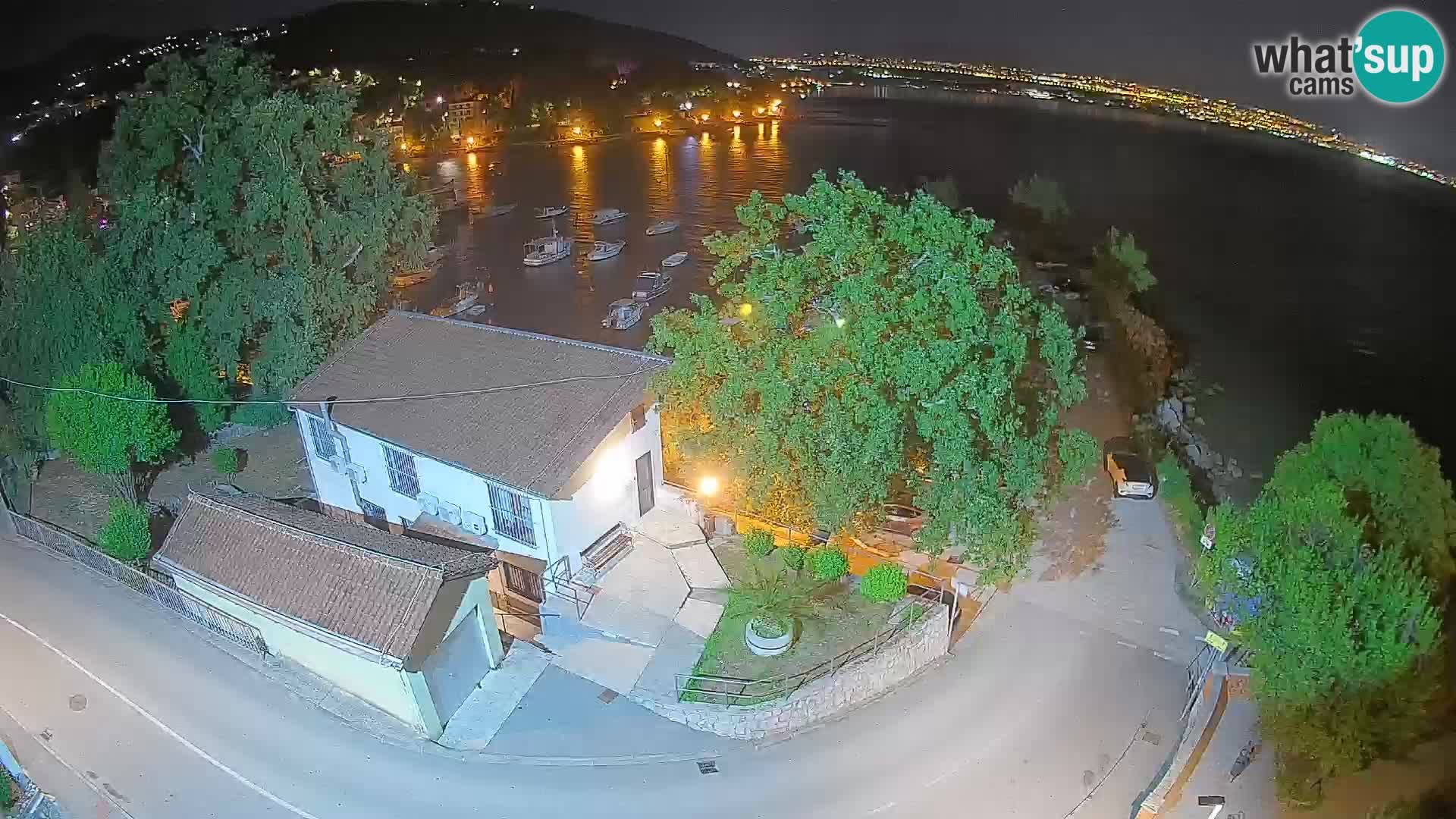 Webcam porto Ika – Vista LIVE sul porto e le luci di Opatija