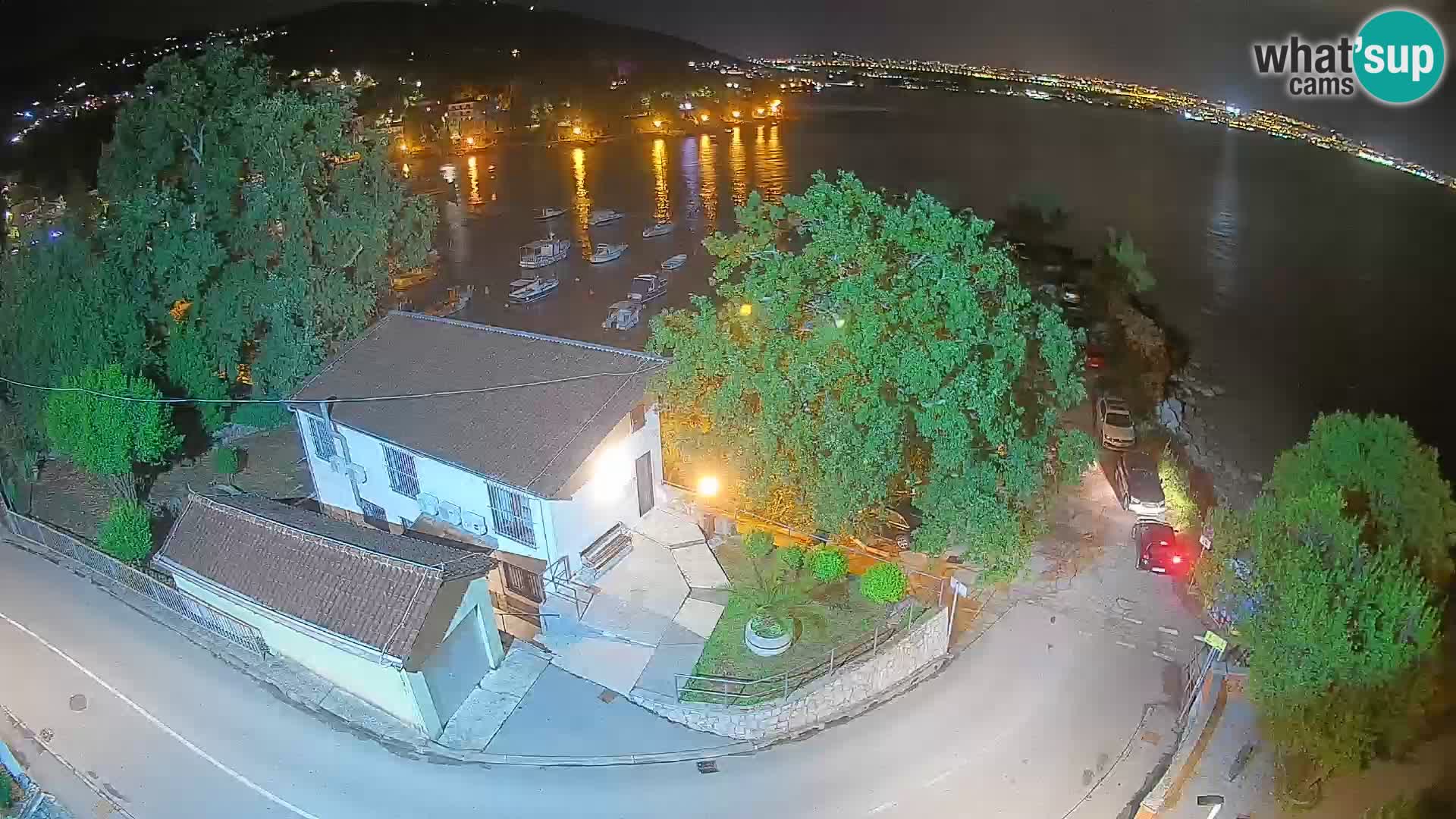 Webcam porto Ika – Vista LIVE sul porto e le luci di Opatija