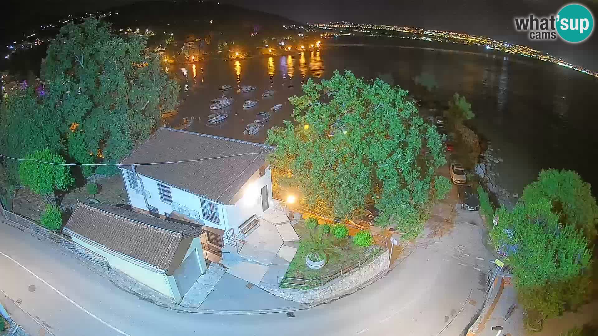 Webcam porto Ika – Vista LIVE sul porto e le luci di Opatija