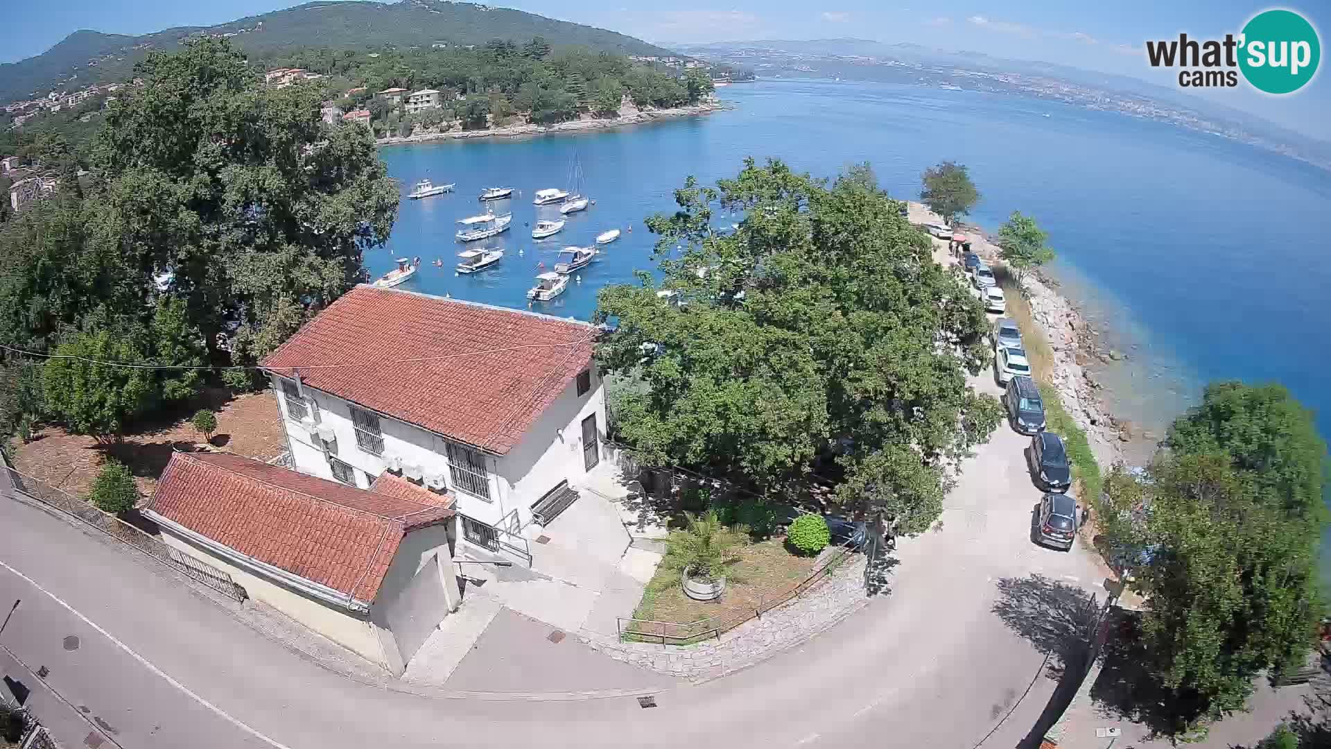 Webcam puerto de Ika – Vista en directo y luces de Opatija
