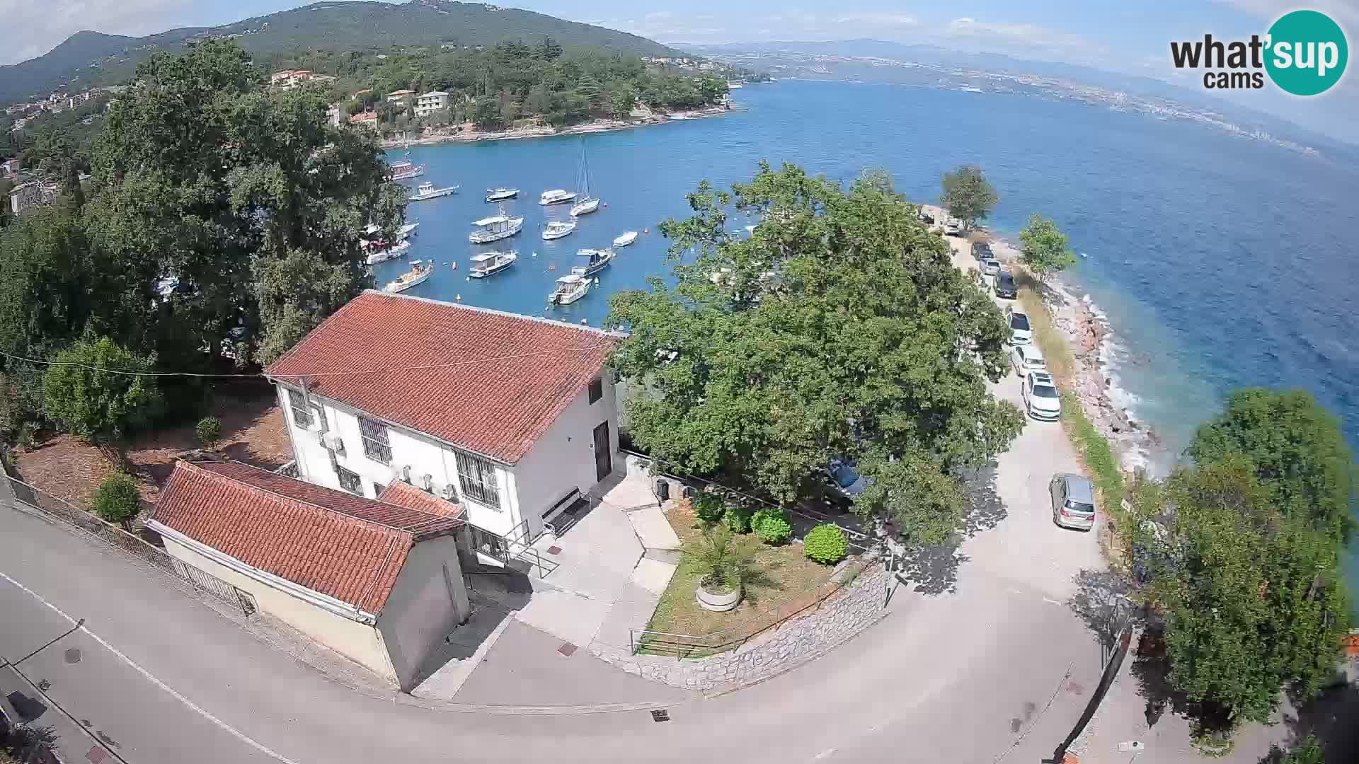 Webcam porto Ika – Vista LIVE sul porto e le luci di Opatija