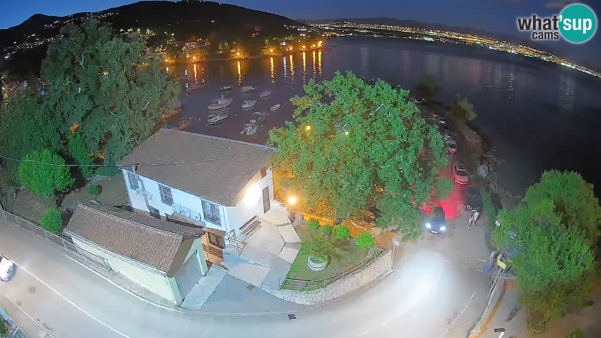 Webcam port d’Ika – Vue en direct et lumières d’Opatija