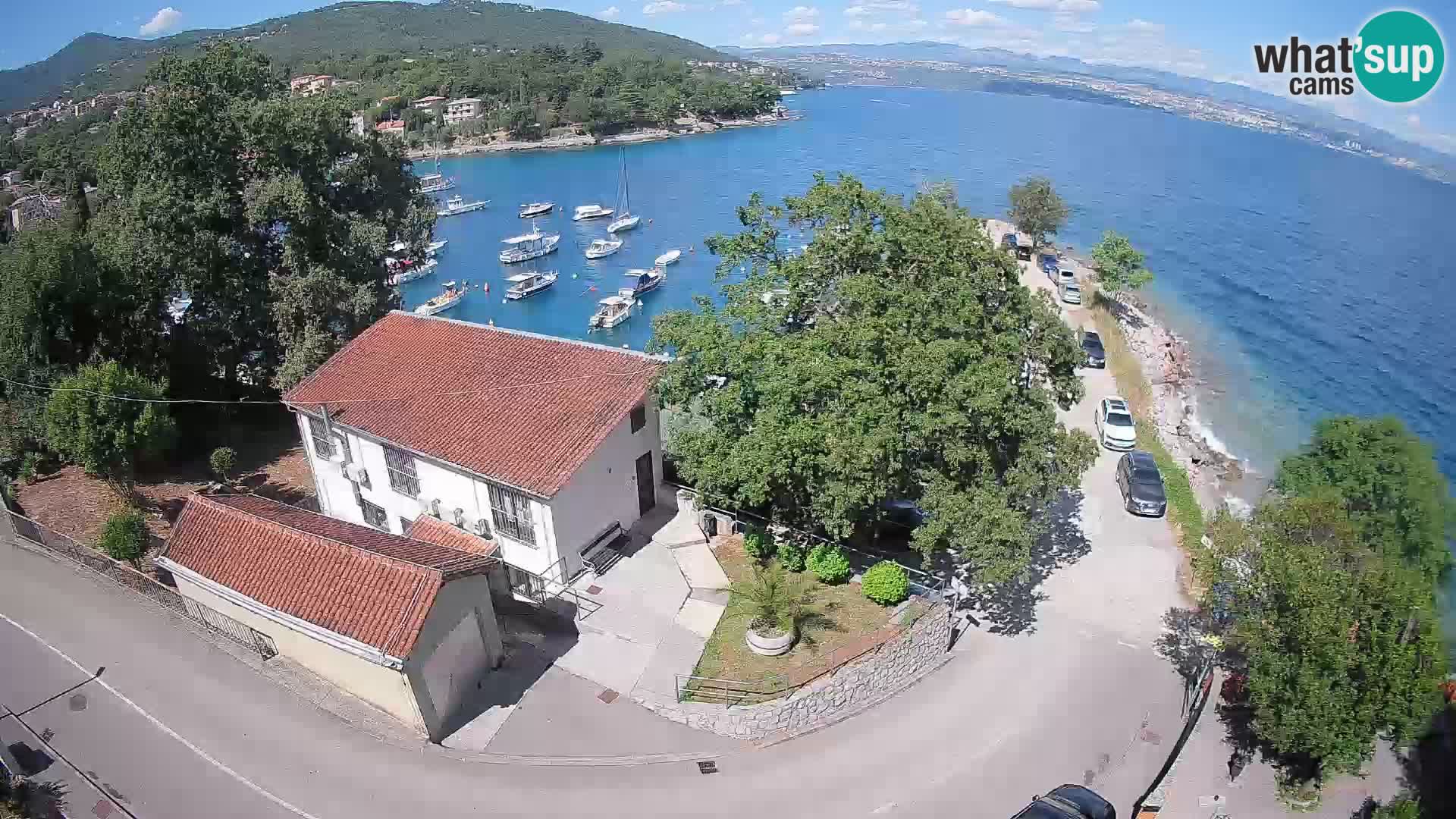 Webcam porto Ika – Vista LIVE sul porto e le luci di Opatija