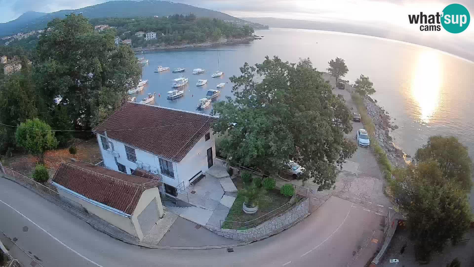 Webcam porto Ika – Vista LIVE sul porto e le luci di Opatija
