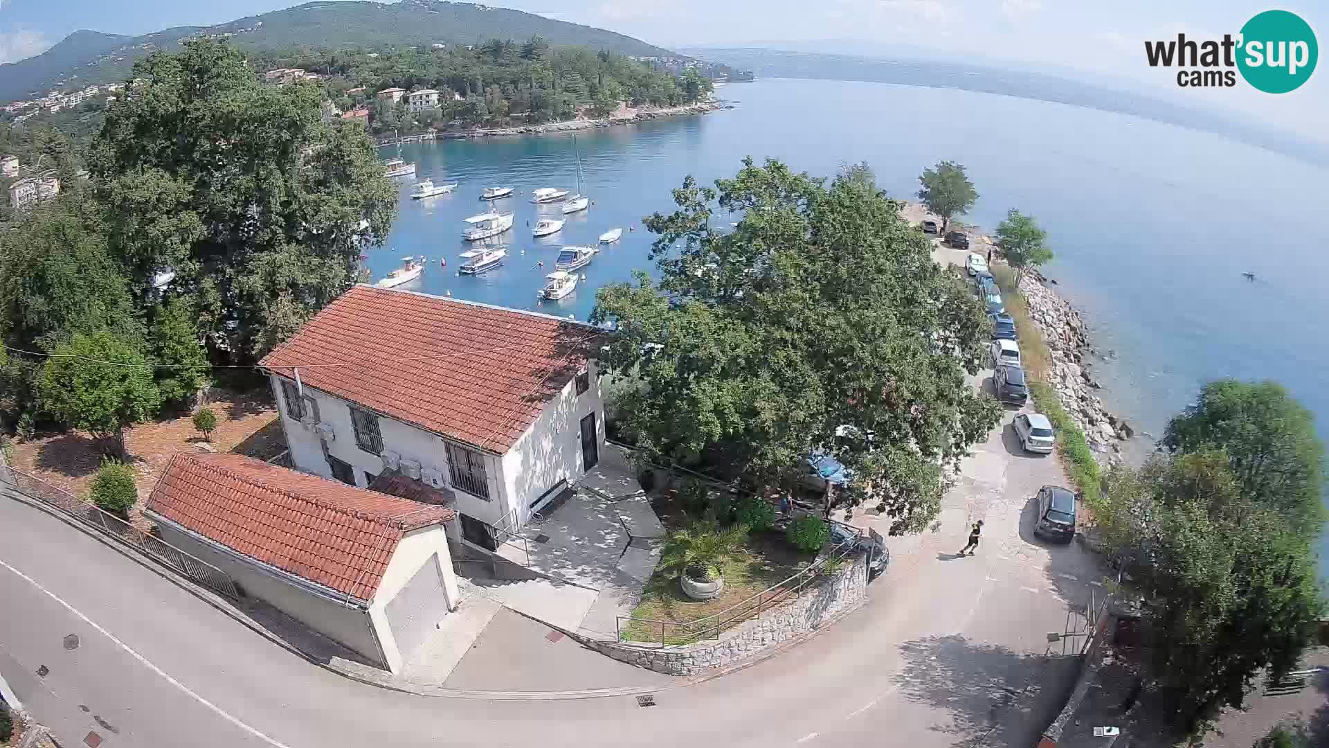 Webcam porto Ika – Vista LIVE sul porto e le luci di Opatija