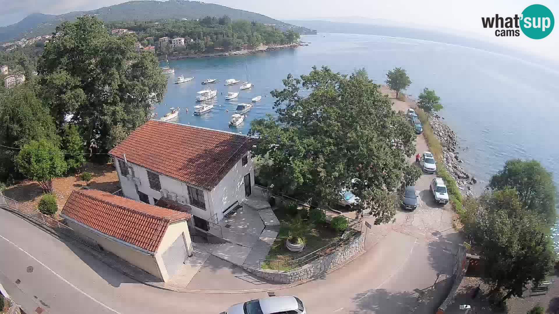 Ika Harbor Webcam – LIVE View of the Harbor and Opatija Lights
