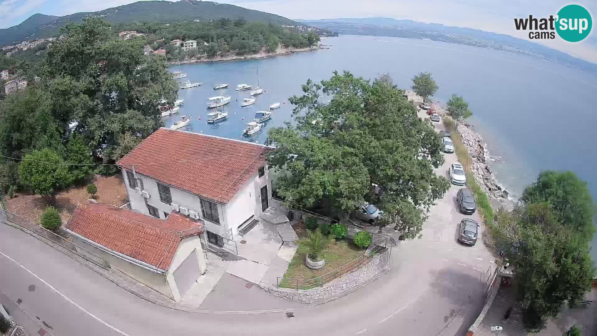 Webcam puerto de Ika – Vista en directo y luces de Opatija