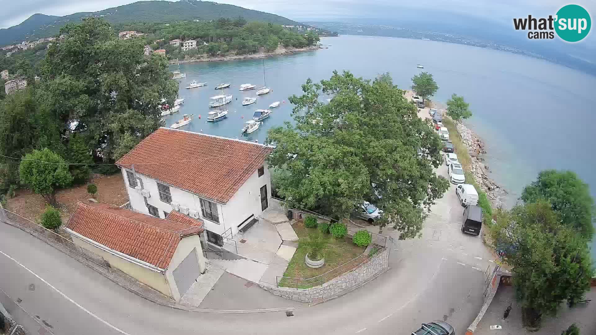 Webcam puerto de Ika – Vista en directo y luces de Opatija