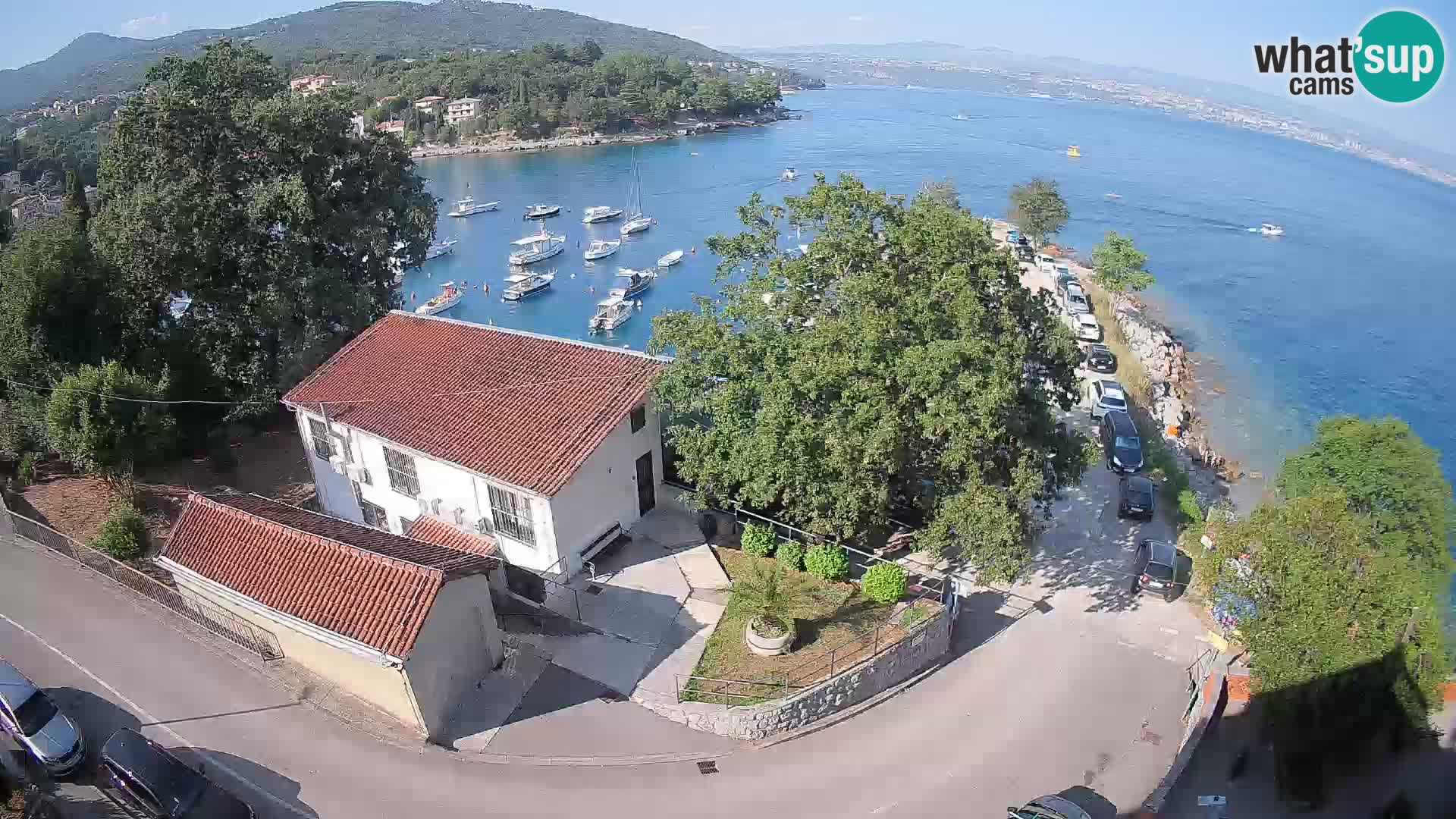 Webcam porto Ika – Vista LIVE sul porto e le luci di Opatija