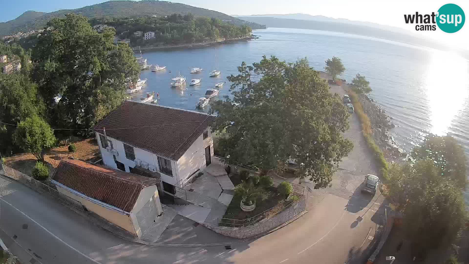 Webcam porto Ika – Vista LIVE sul porto e le luci di Opatija