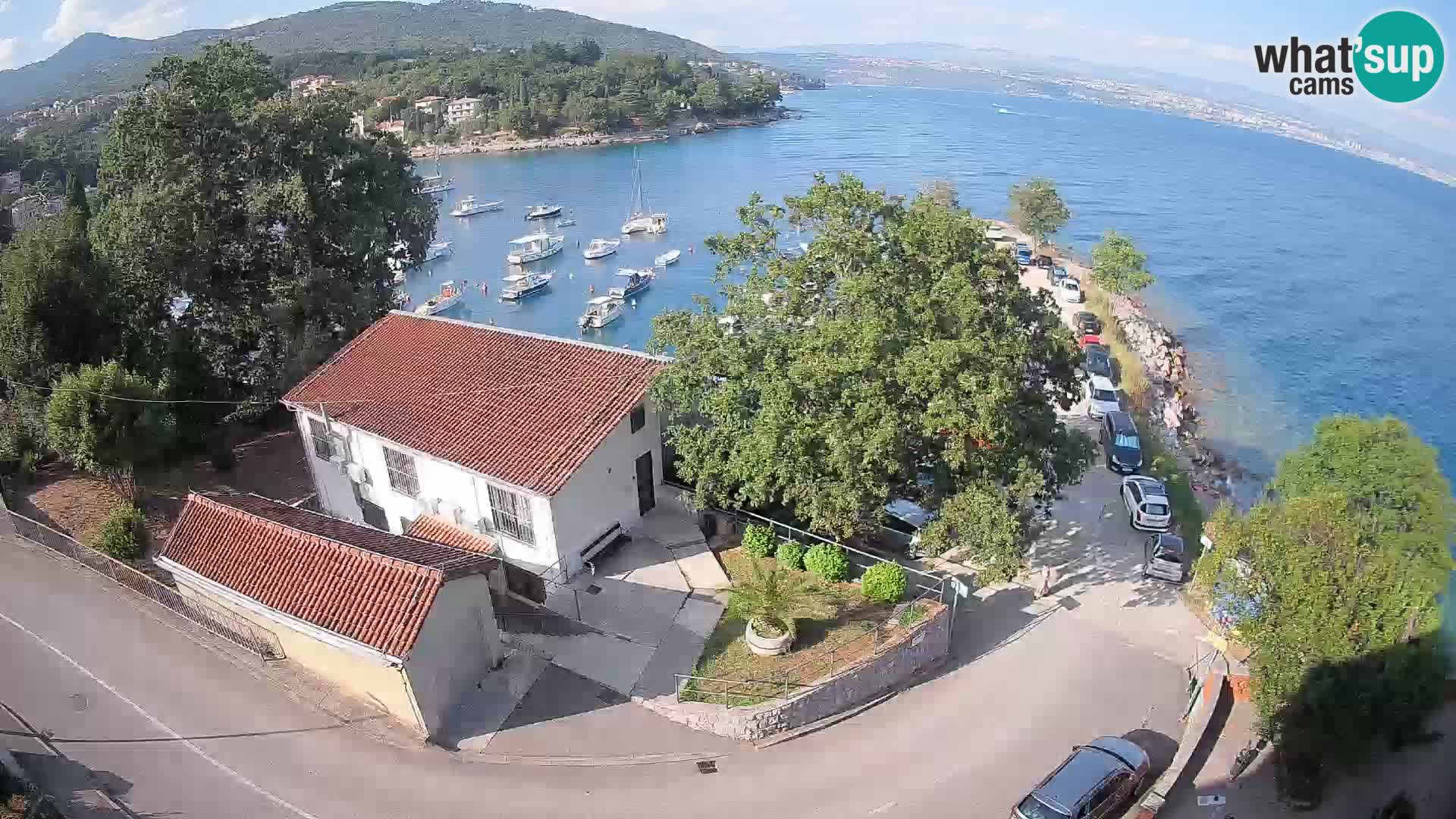Webcam porto Ika – Vista LIVE sul porto e le luci di Opatija