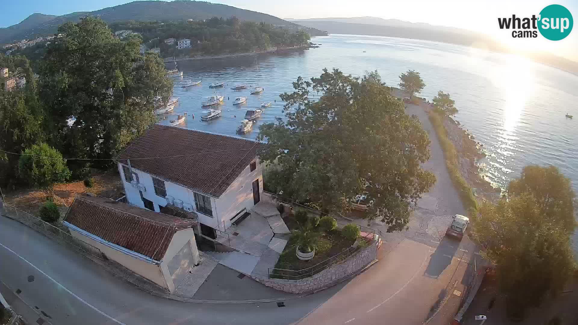 Webcam puerto de Ika – Vista en directo y luces de Opatija
