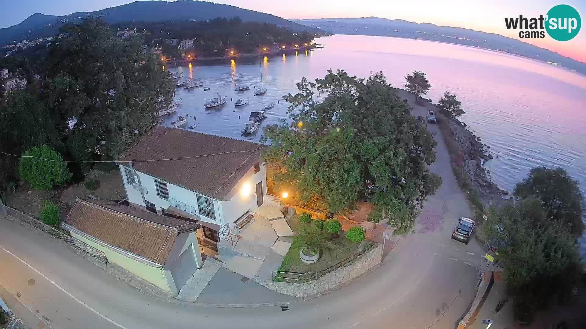 Webcam porto Ika – Vista LIVE sul porto e le luci di Opatija