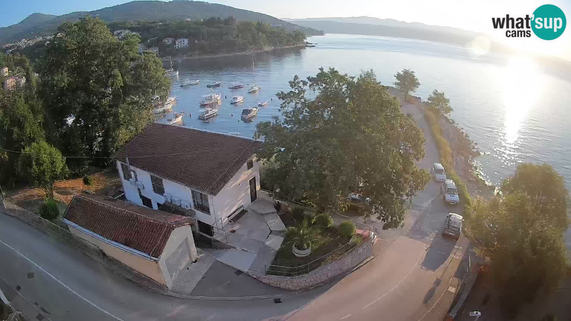 Webcam porto Ika – Vista LIVE sul porto e le luci di Opatija