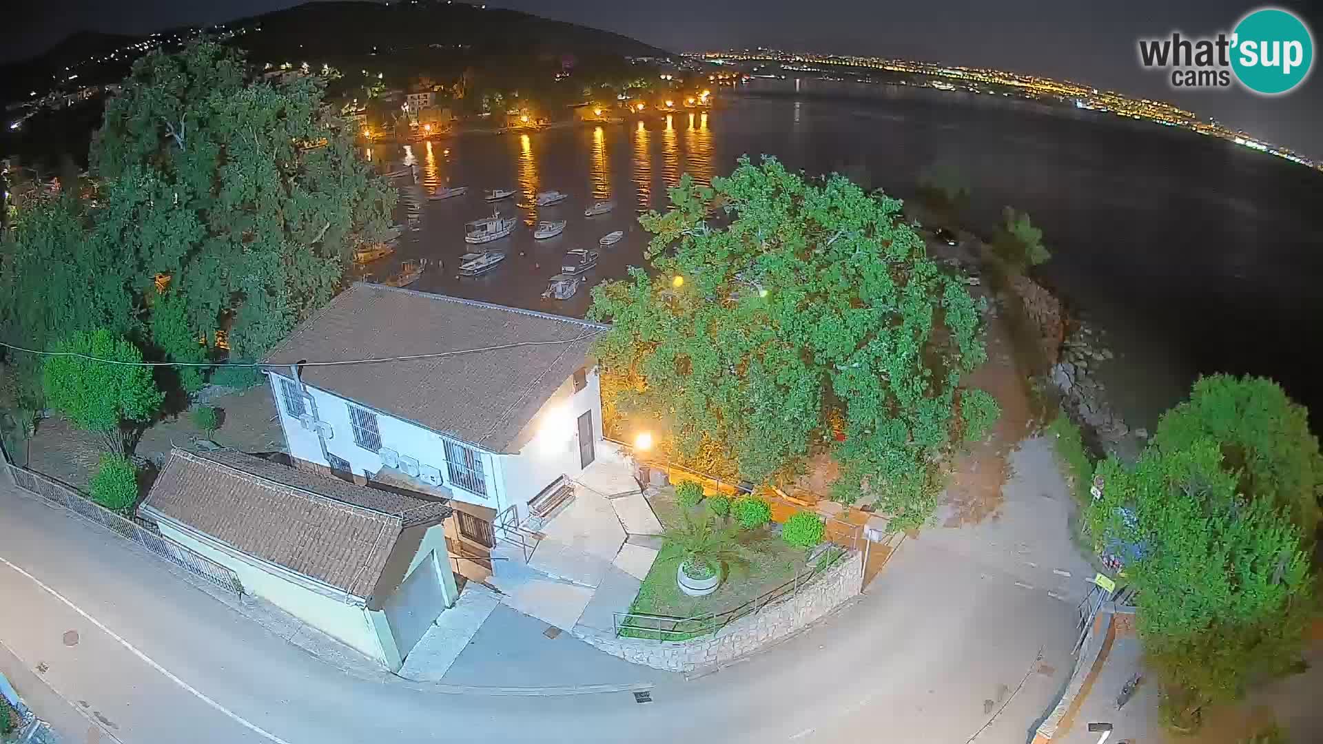 Webcam porto Ika – Vista LIVE sul porto e le luci di Opatija
