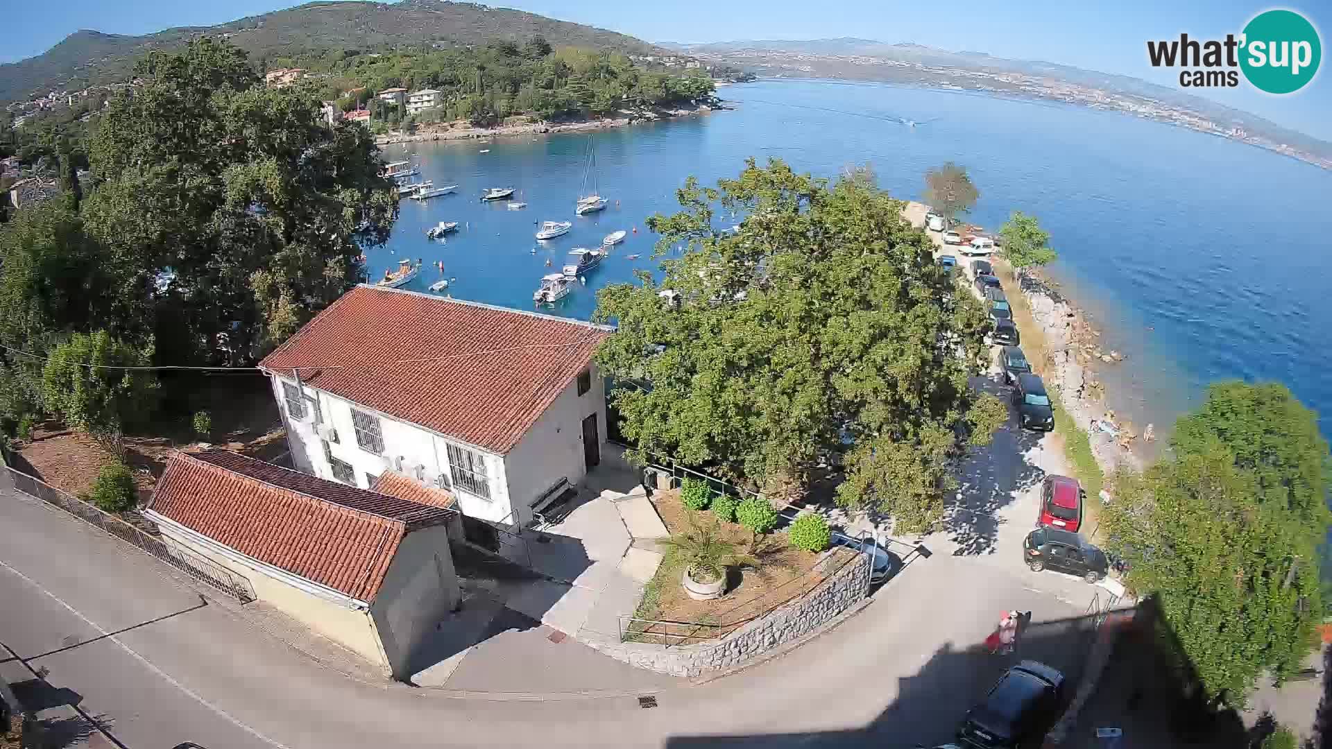 Webcam puerto de Ika – Vista en directo y luces de Opatija