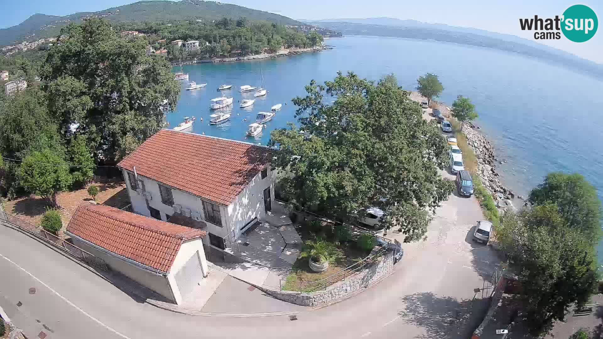 Webcam puerto de Ika – Vista en directo y luces de Opatija