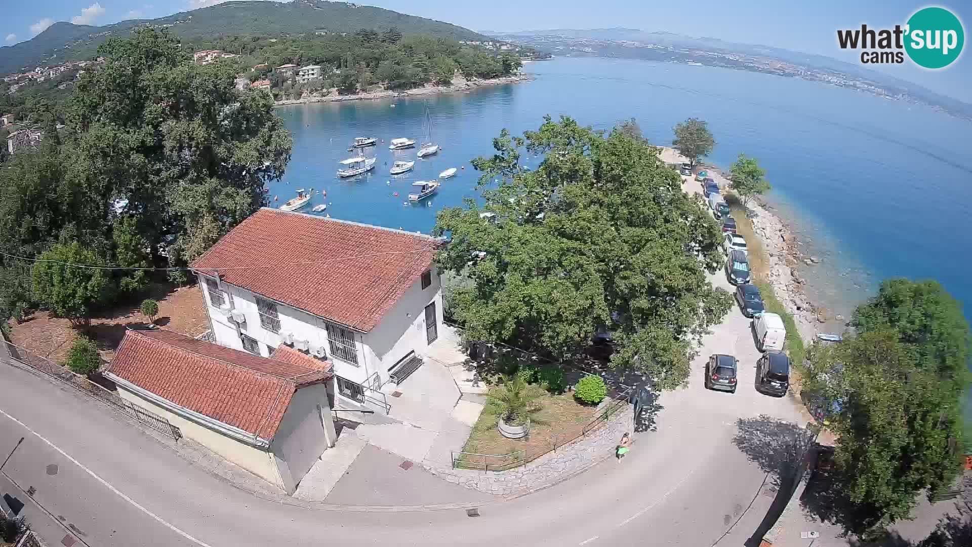 Webcam puerto de Ika – Vista en directo y luces de Opatija