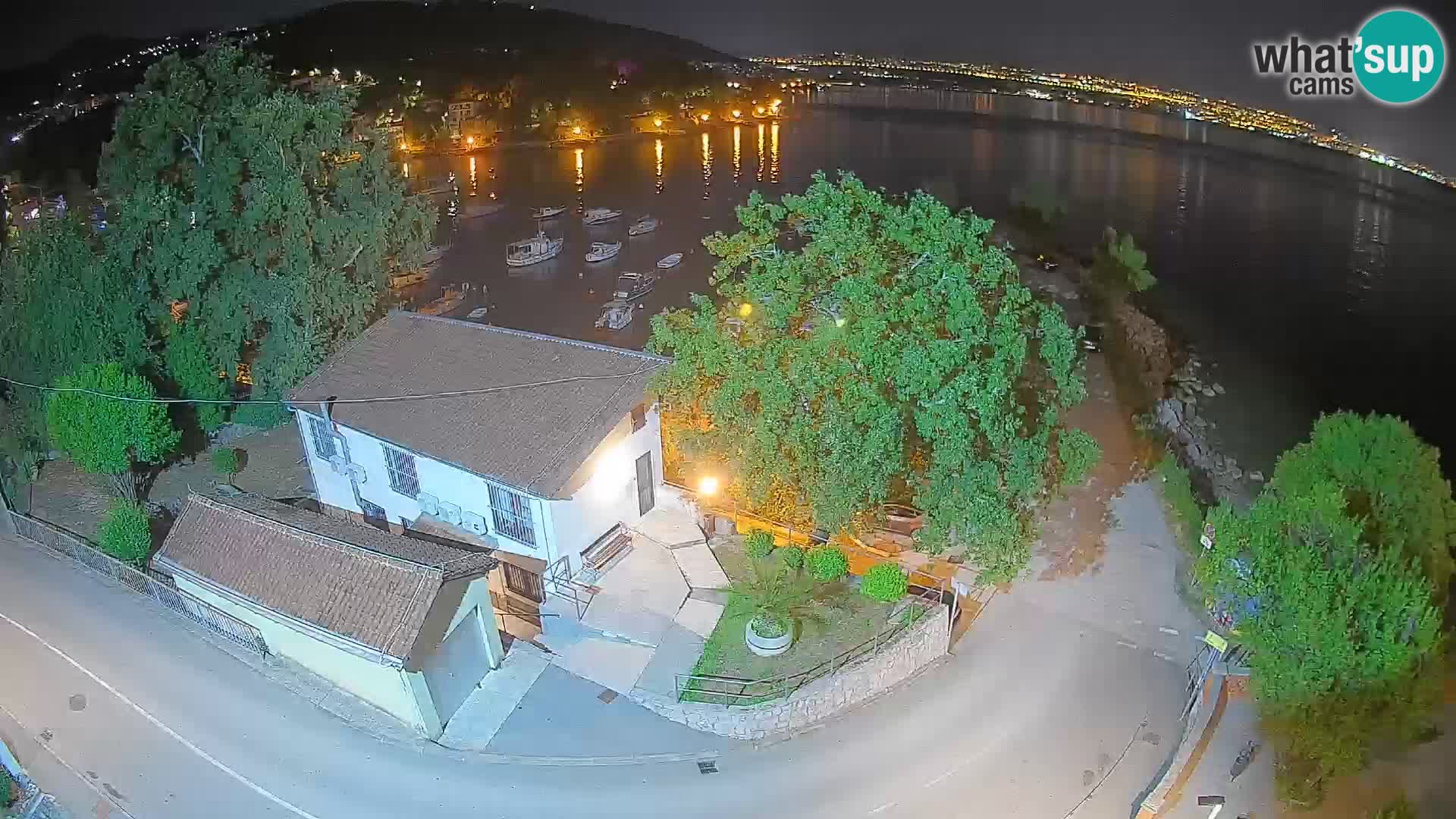 Webcam porto Ika – Vista LIVE sul porto e le luci di Opatija