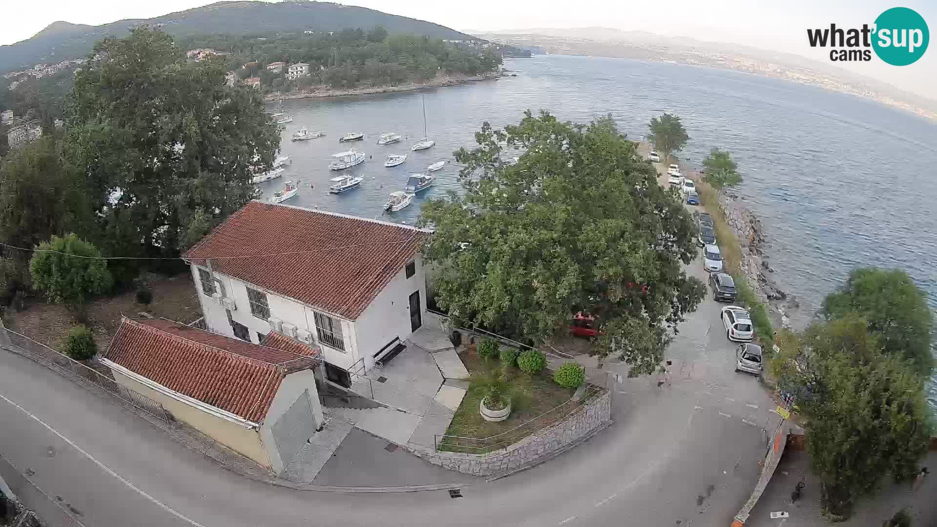 Webcam puerto de Ika – Vista en directo y luces de Opatija