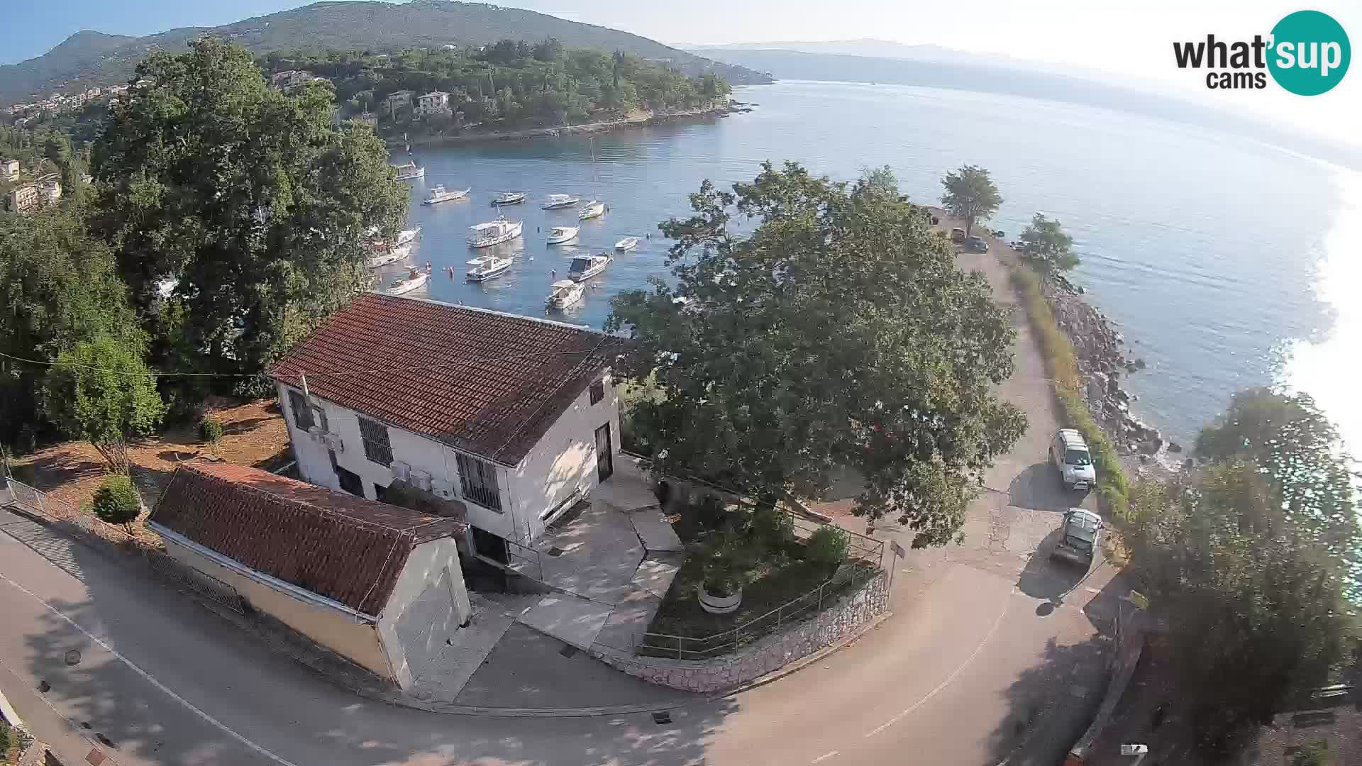 Ika Harbor Webcam – LIVE View of the Harbor and Opatija Lights