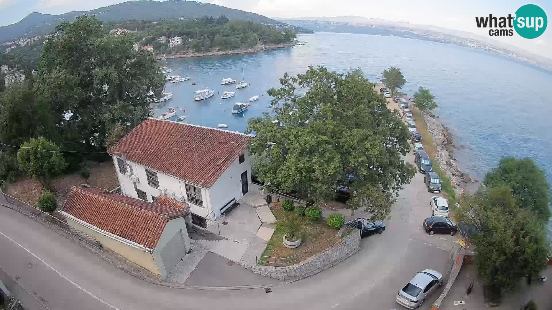 Webcam puerto de Ika – Vista en directo y luces de Opatija