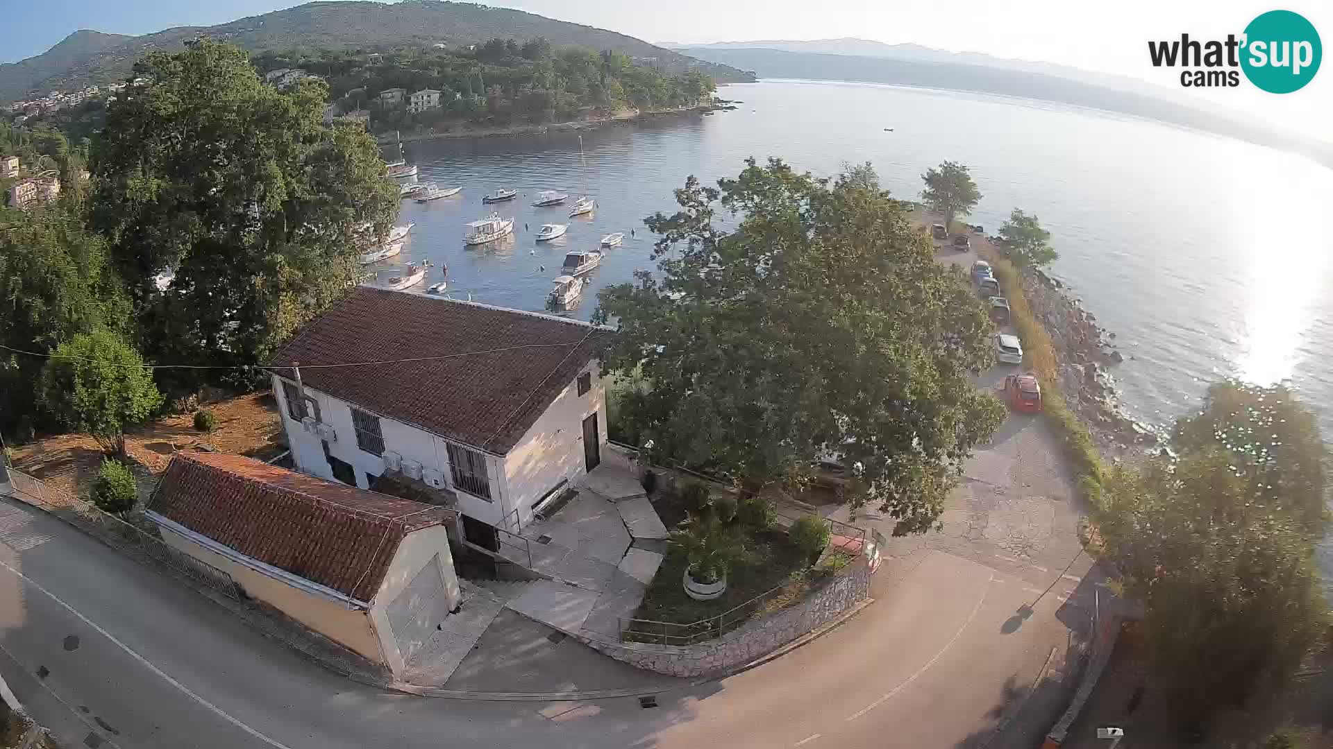 Webcam porto Ika – Vista LIVE sul porto e le luci di Opatija