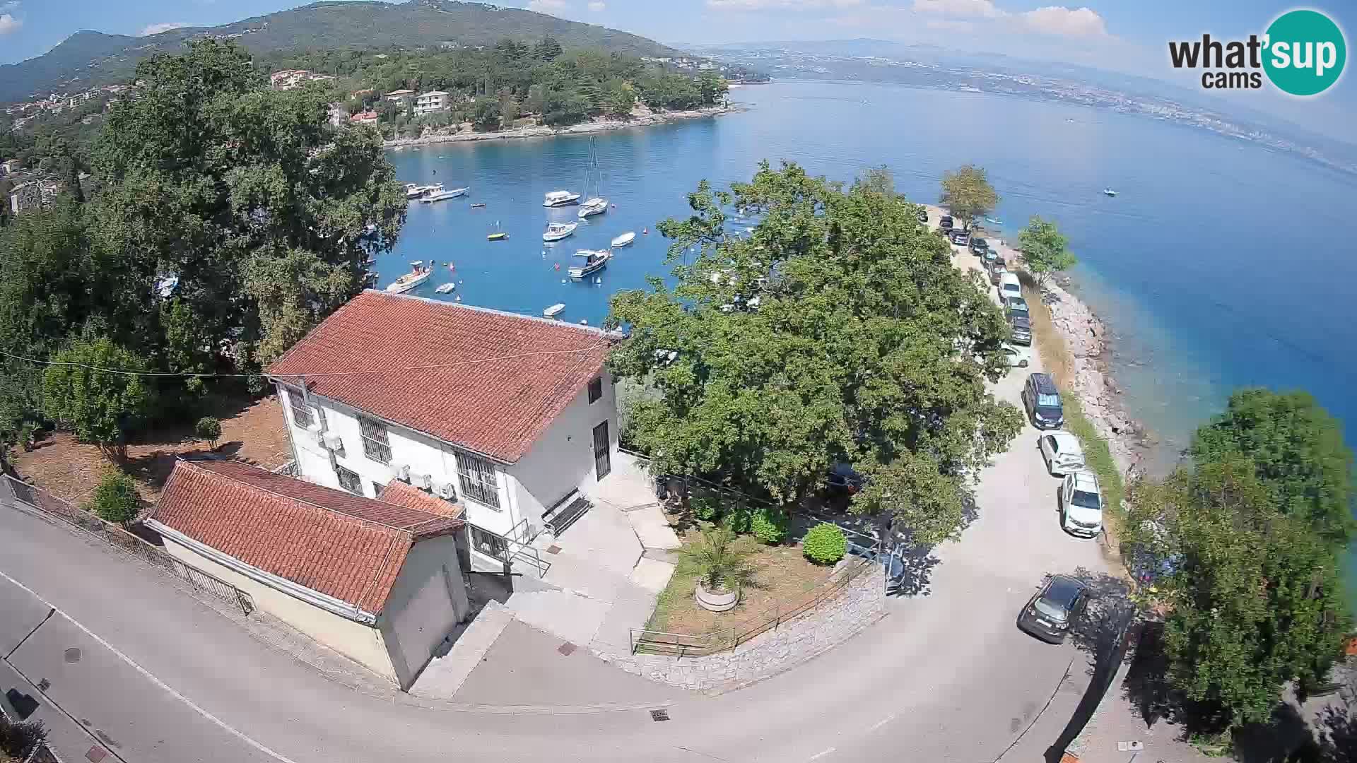 Webcam porto Ika – Vista LIVE sul porto e le luci di Opatija