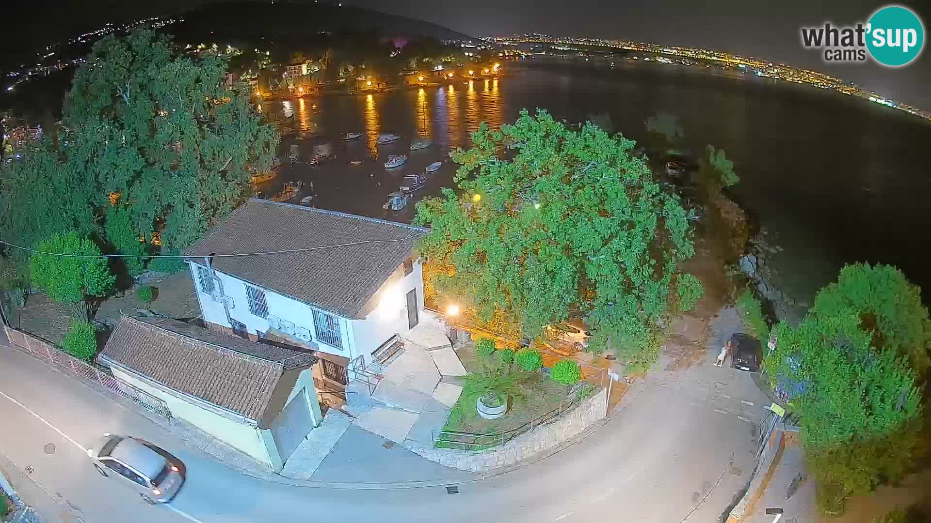 Webcam porto Ika – Vista LIVE sul porto e le luci di Opatija
