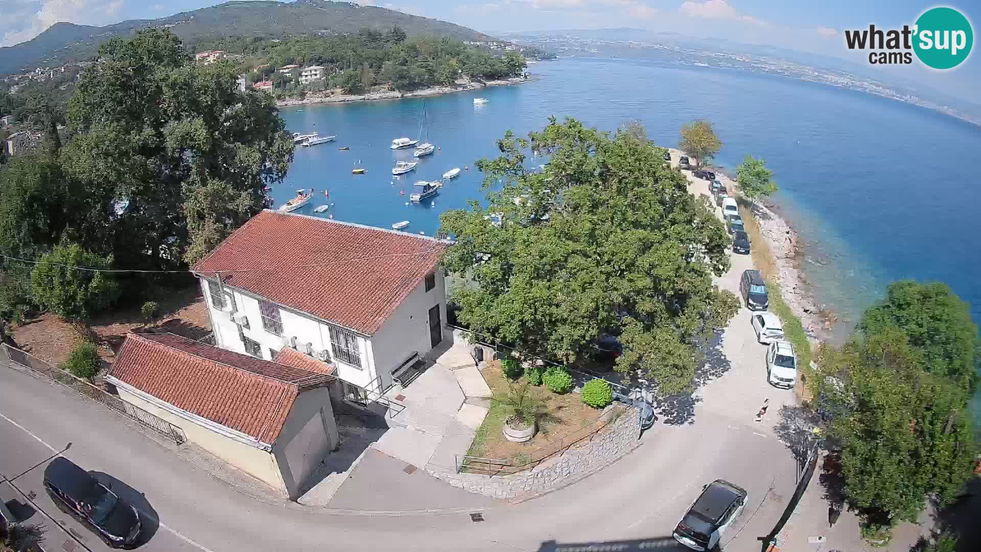 Webcam porto Ika – Vista LIVE sul porto e le luci di Opatija