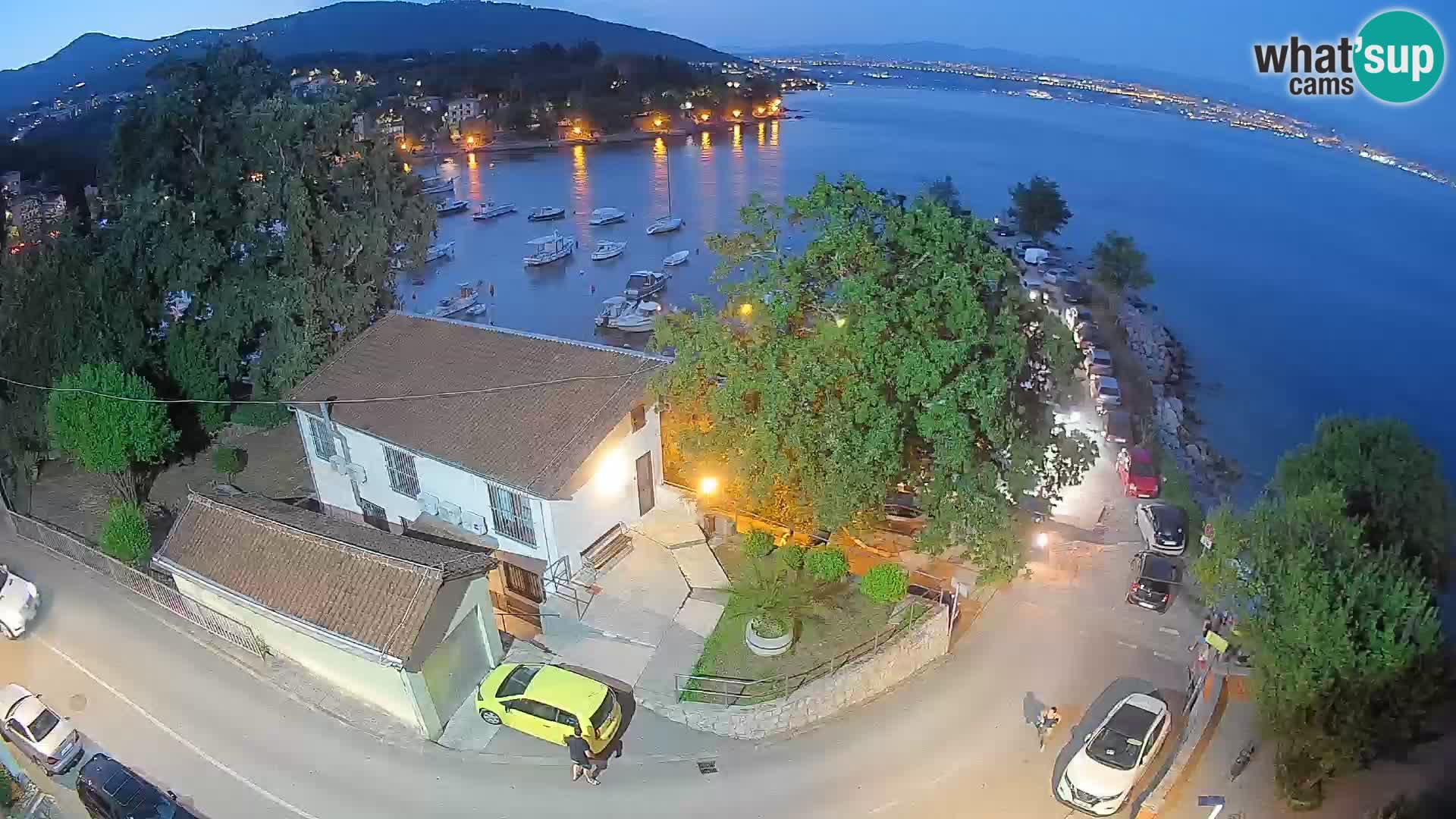 Webcam porto Ika – Vista LIVE sul porto e le luci di Opatija