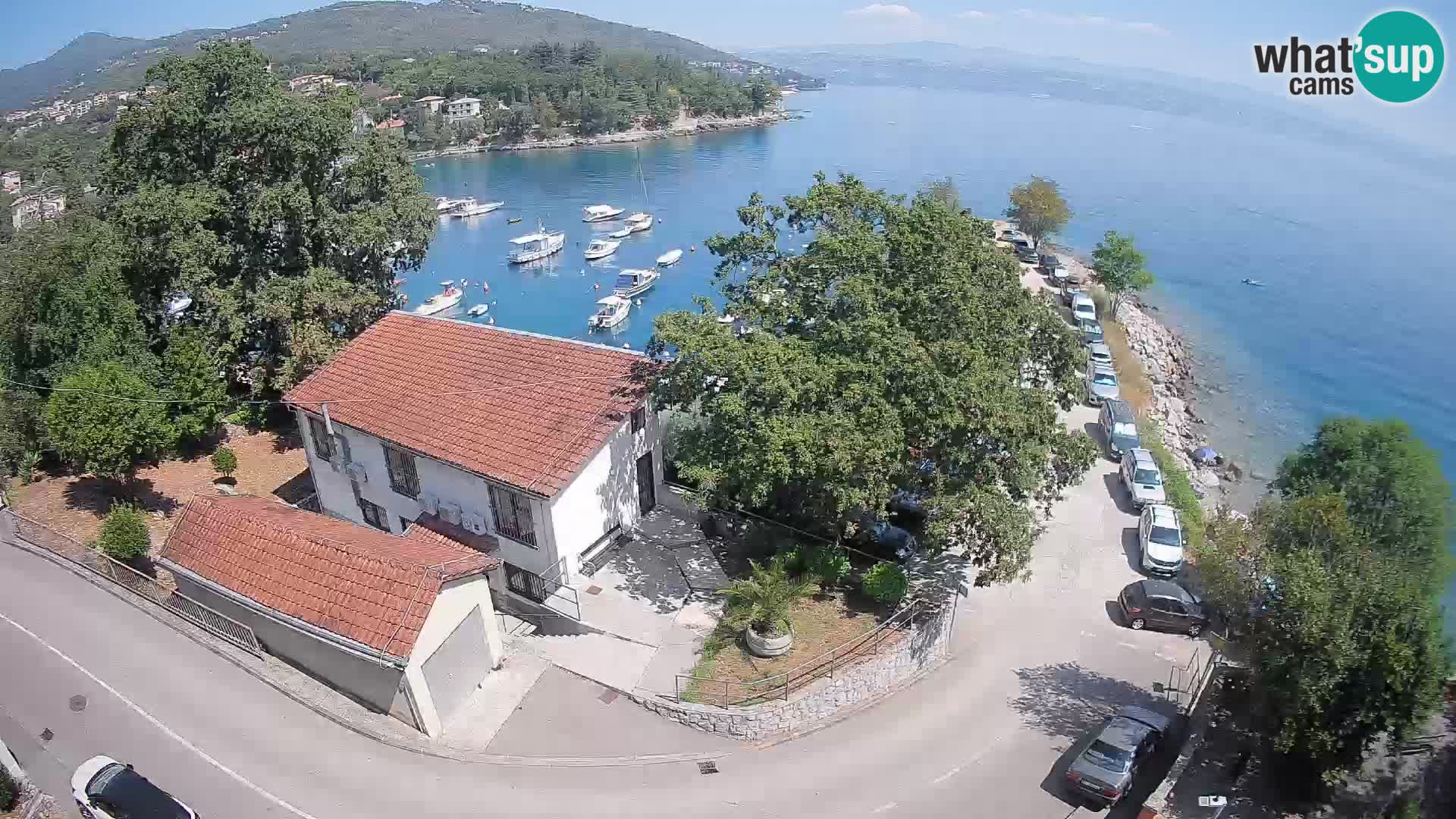 Webcam porto Ika – Vista LIVE sul porto e le luci di Opatija