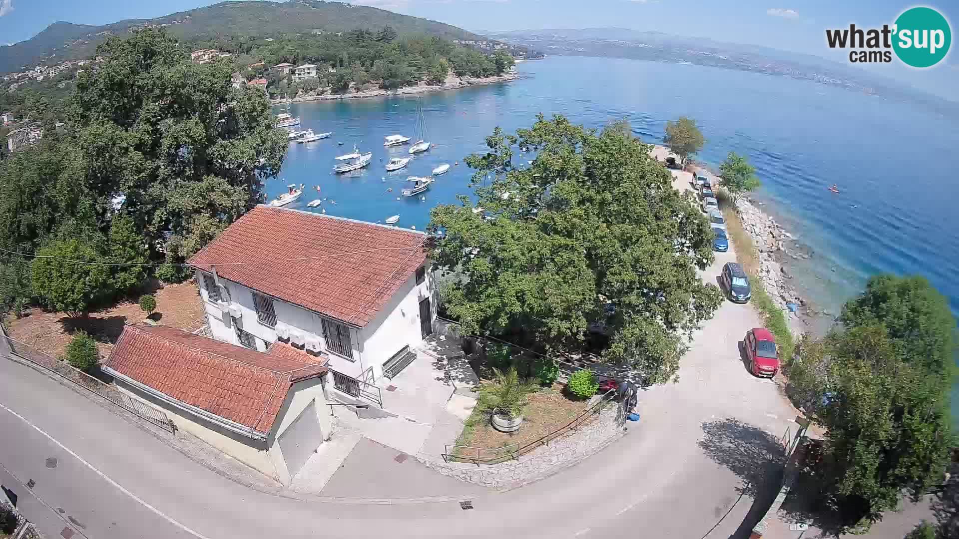 Webcam puerto de Ika – Vista en directo y luces de Opatija