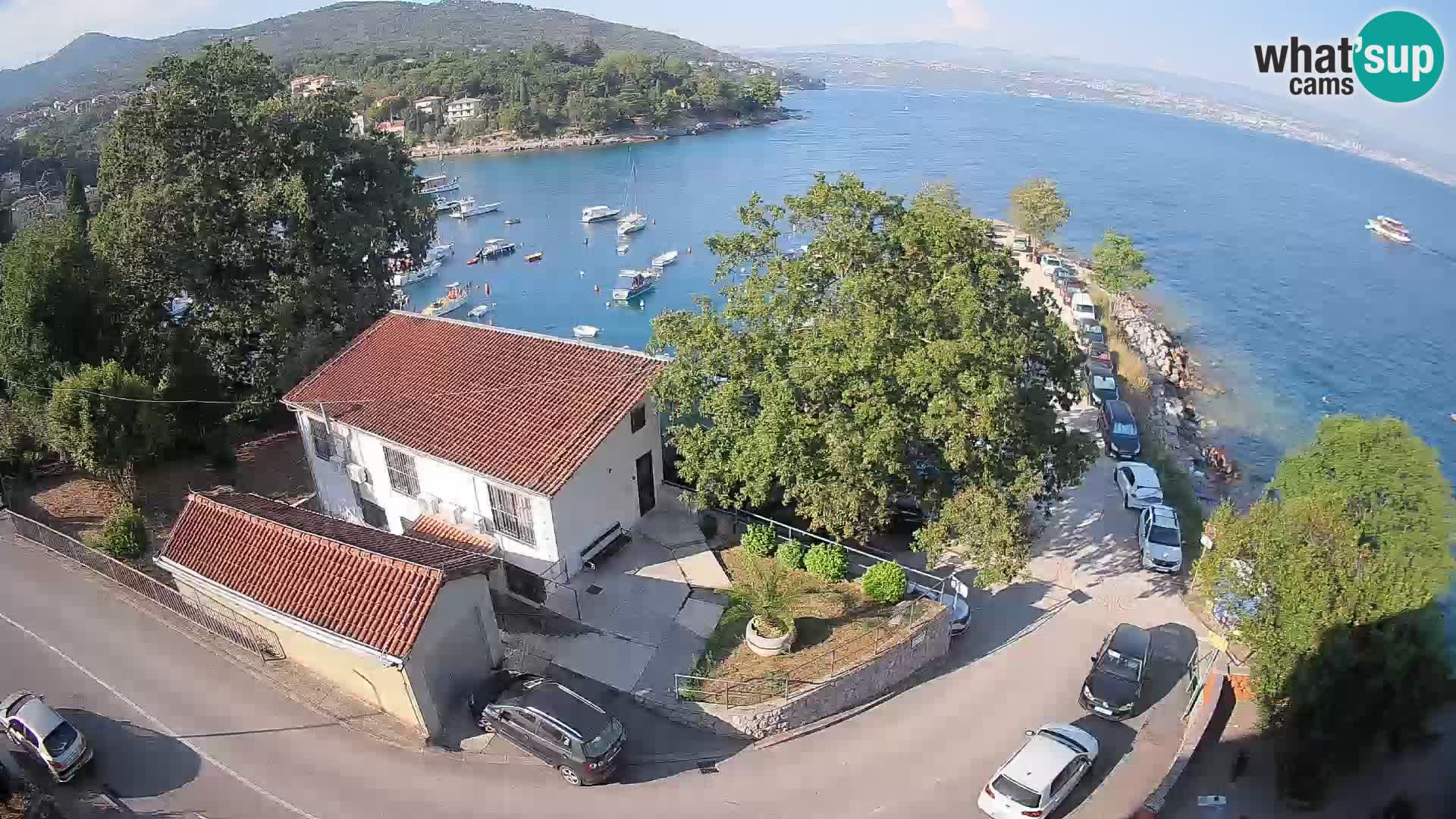 Webcam porto Ika – Vista LIVE sul porto e le luci di Opatija